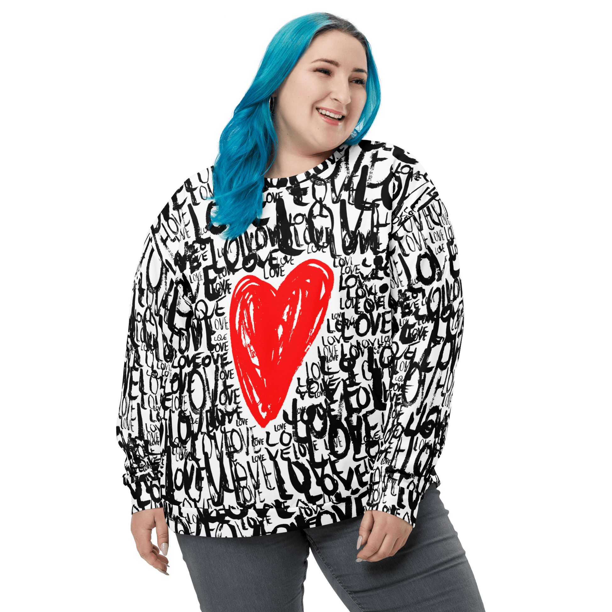 The Love - All over print Unisex Sweatshirt. apparel