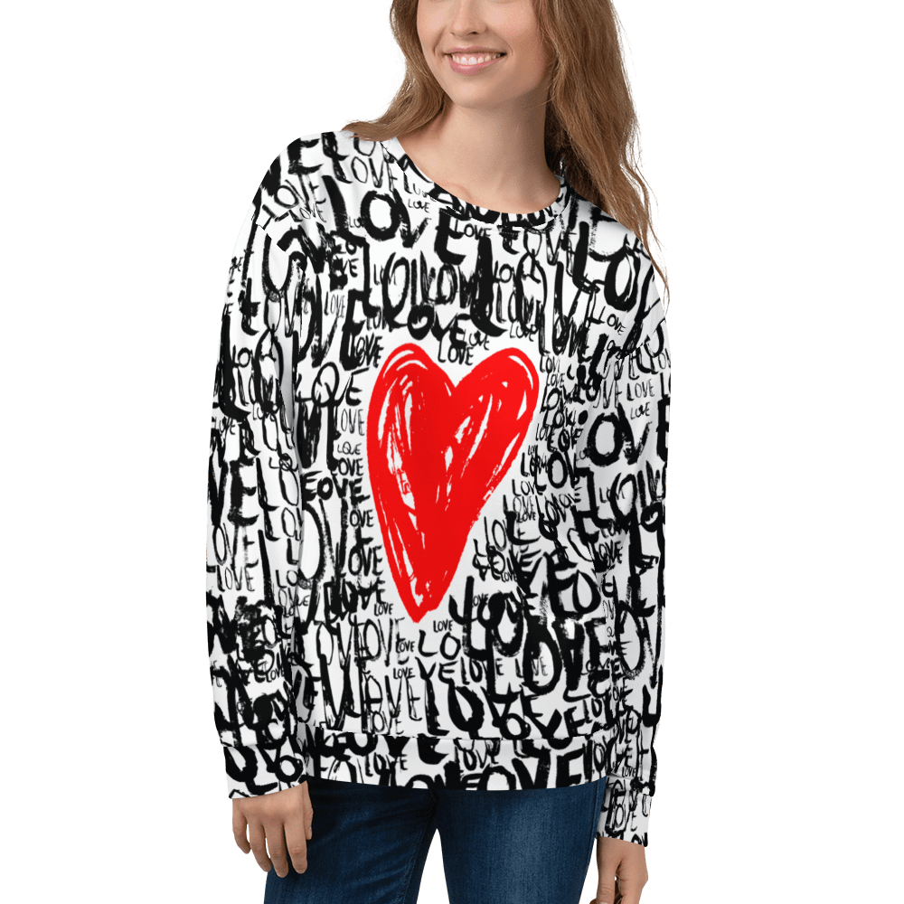 The Love - All over print Unisex Sweatshirt. apparel