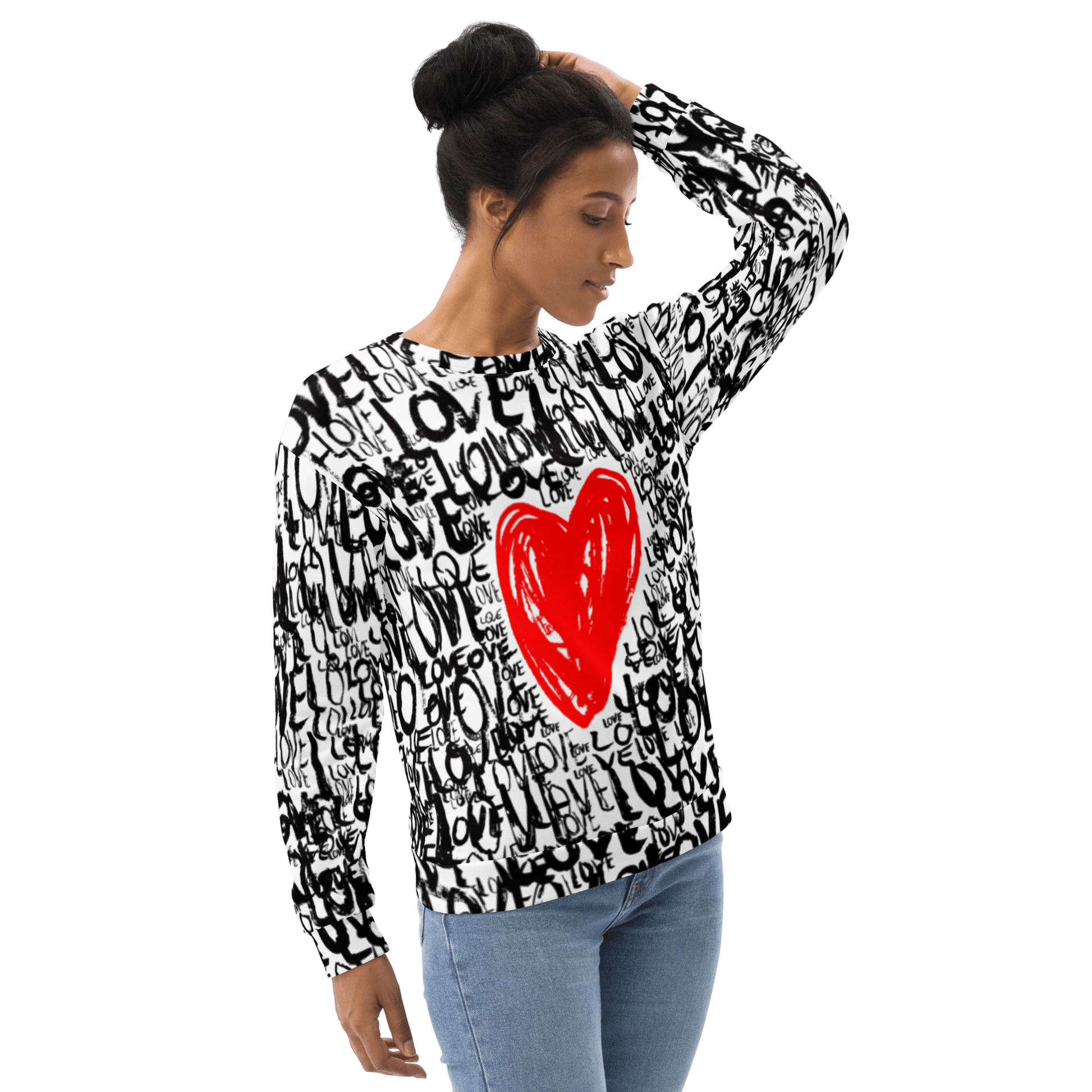 The Love - All over print Unisex Sweatshirt. apparel