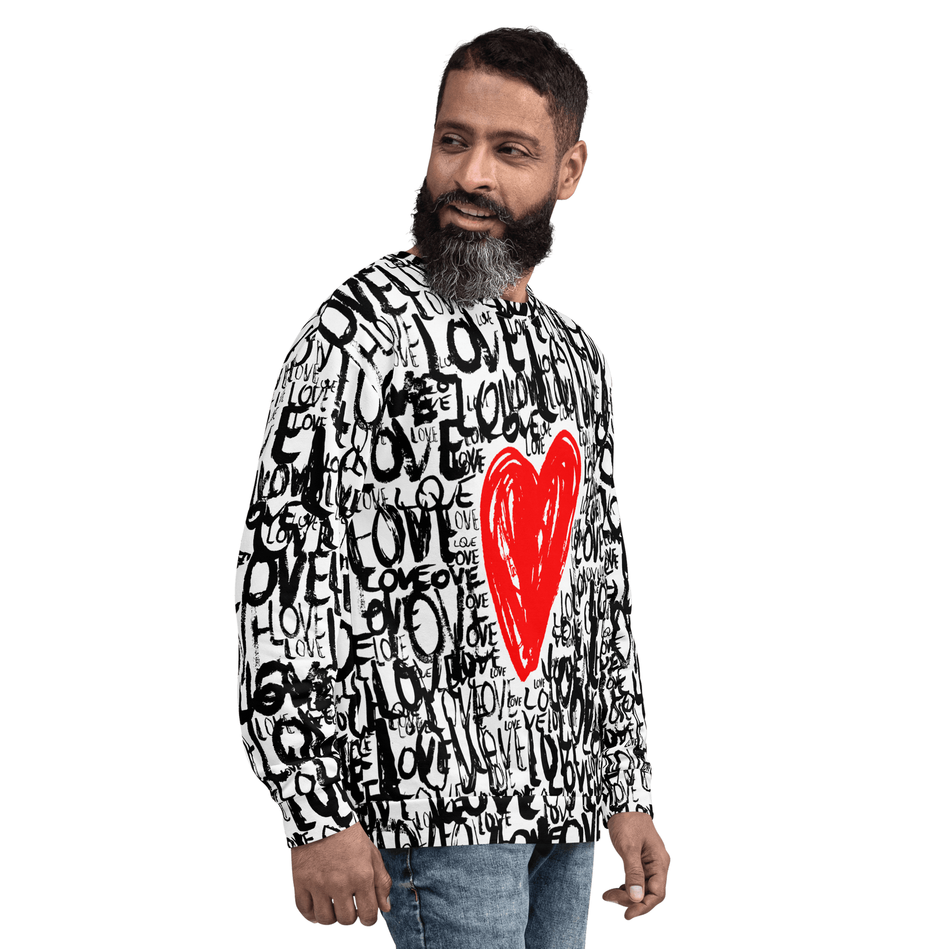 The Love - All over print Unisex Sweatshirt. apparel