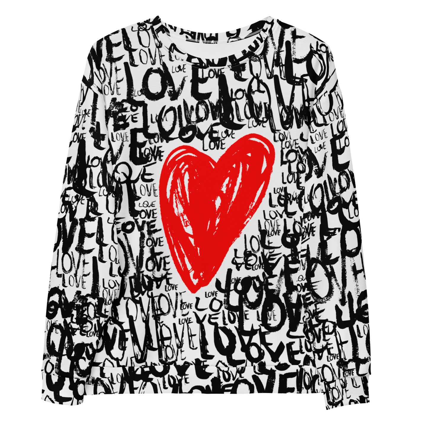 The Love - All over print Unisex Sweatshirt. apparel