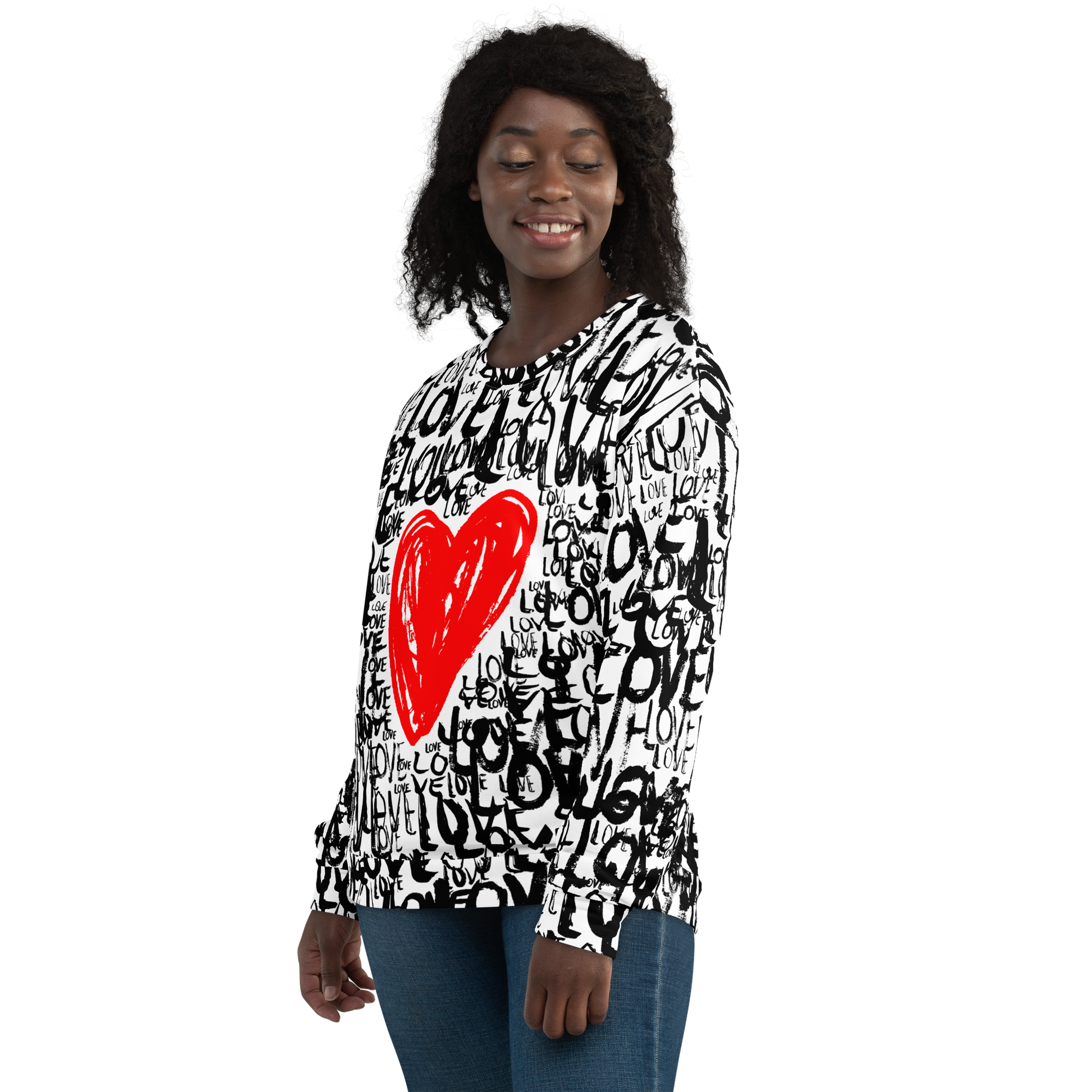 The Love - All over print Unisex Sweatshirt. apparel