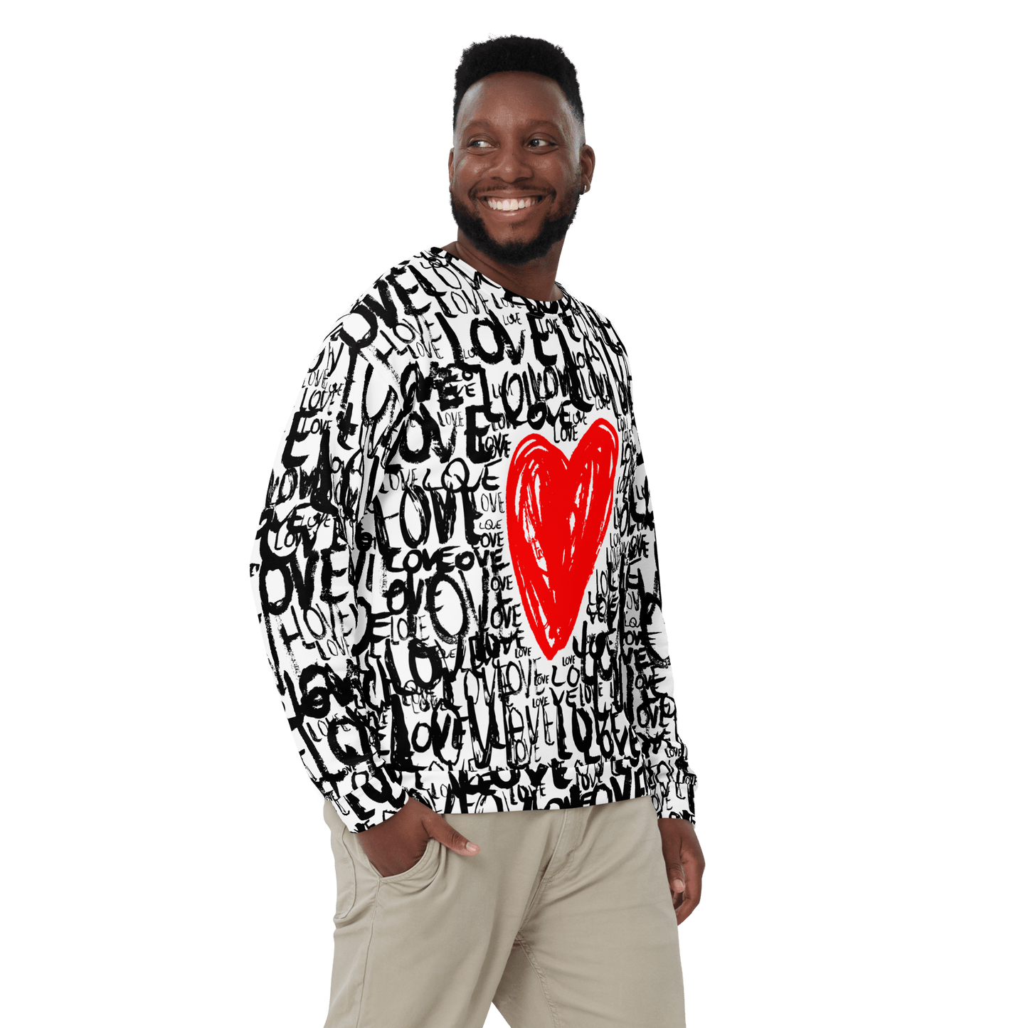 The Love - All over print Unisex Sweatshirt. apparel