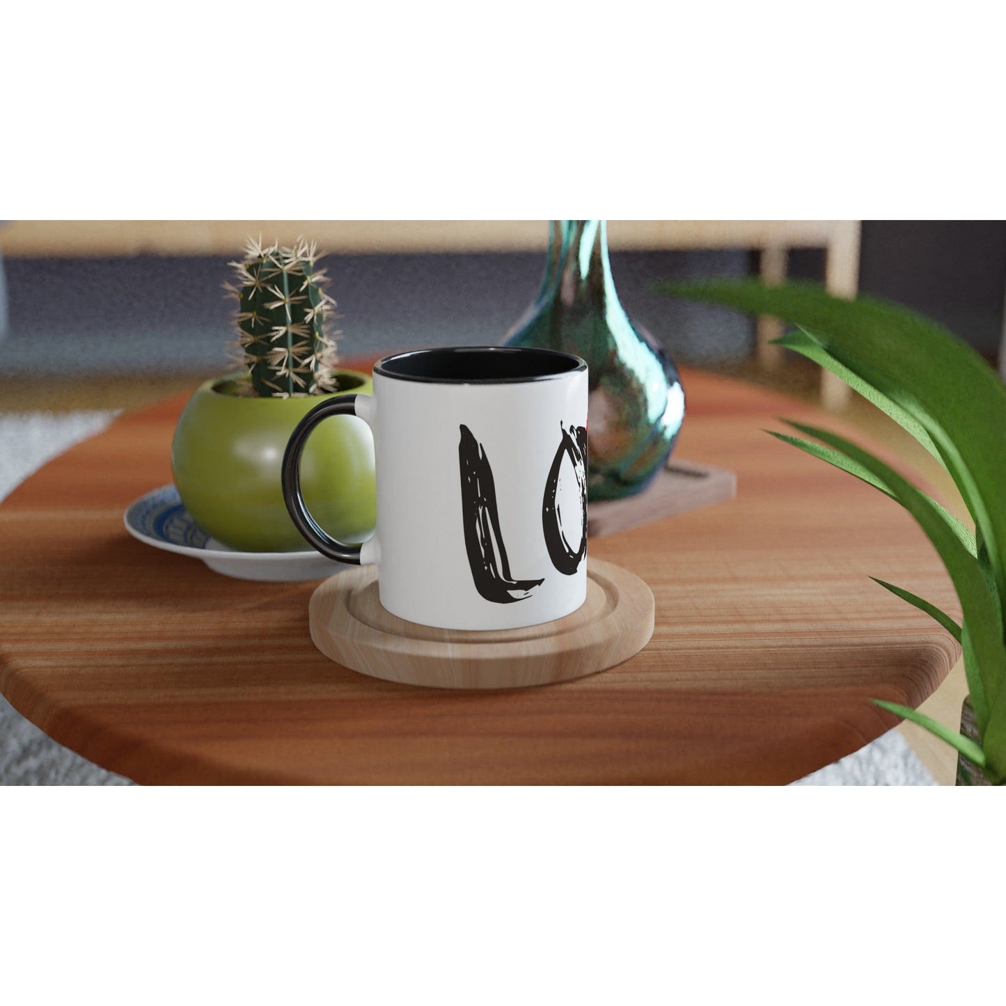 The Love (Black) - 11oz Ceramic Mug Print Material