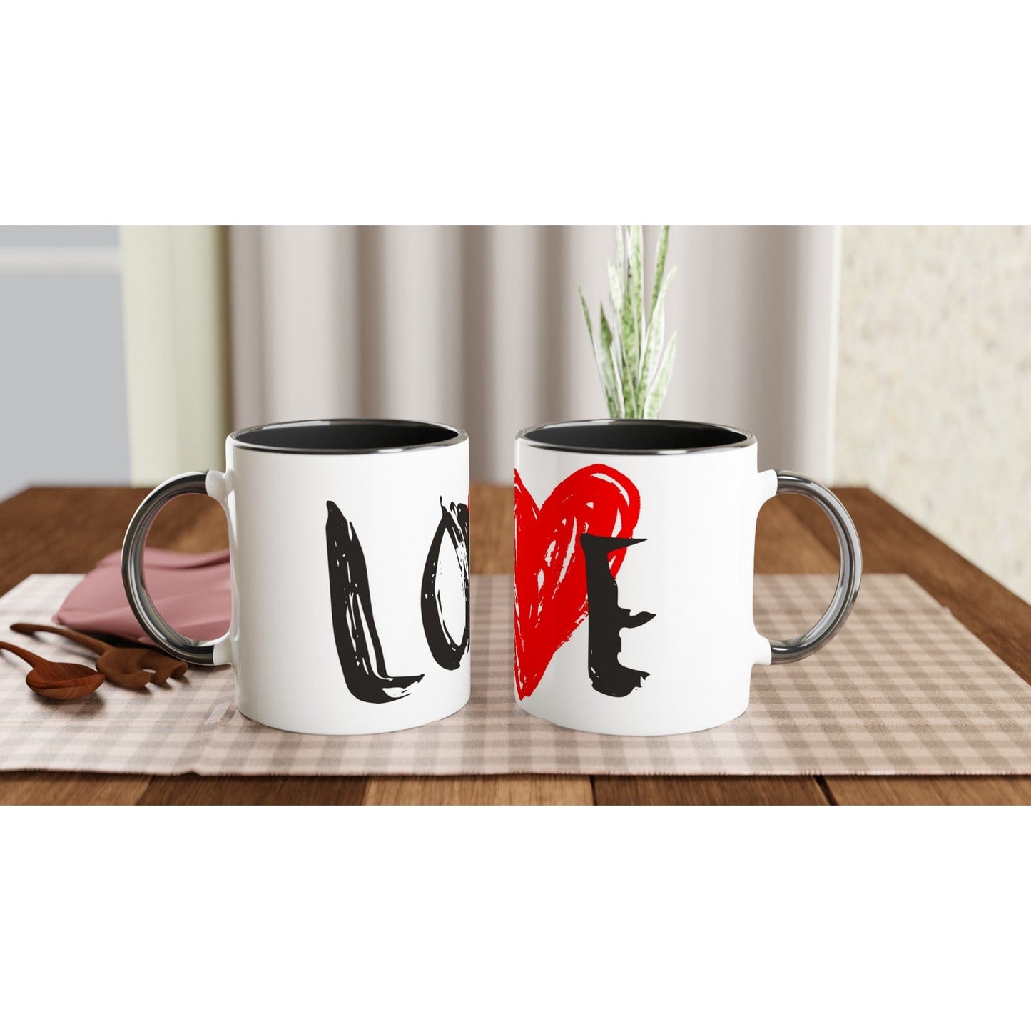 The Love (Black) - 11oz Ceramic Mug Print Material