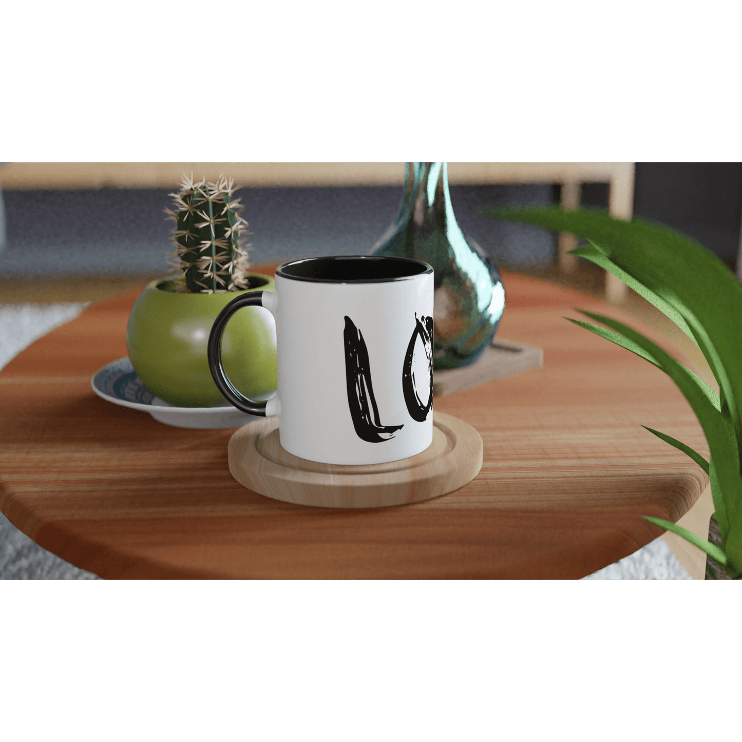 The Love (Black) - 11oz Ceramic Mug Print Material