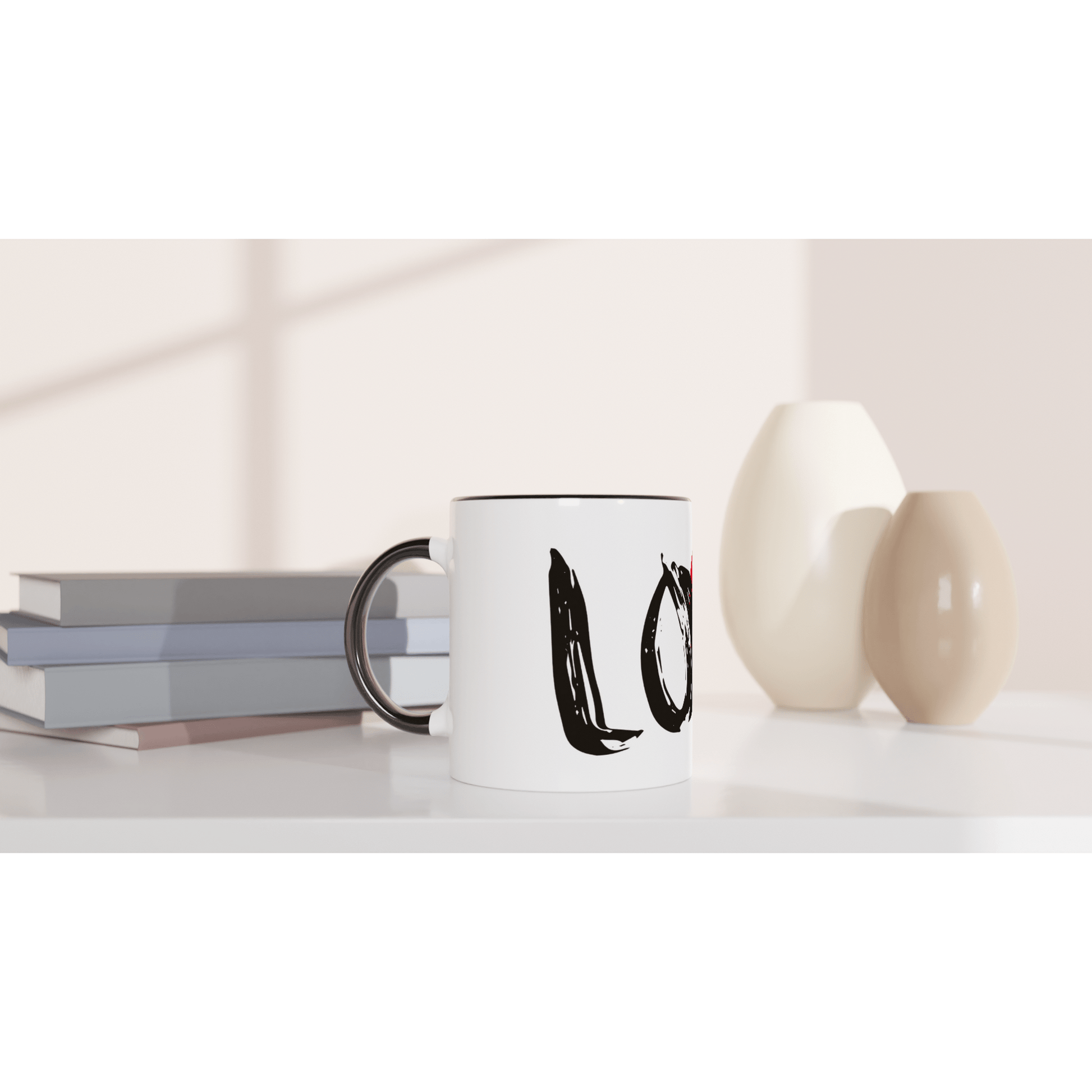 The Love (Black) - 11oz Ceramic Mug Print Material