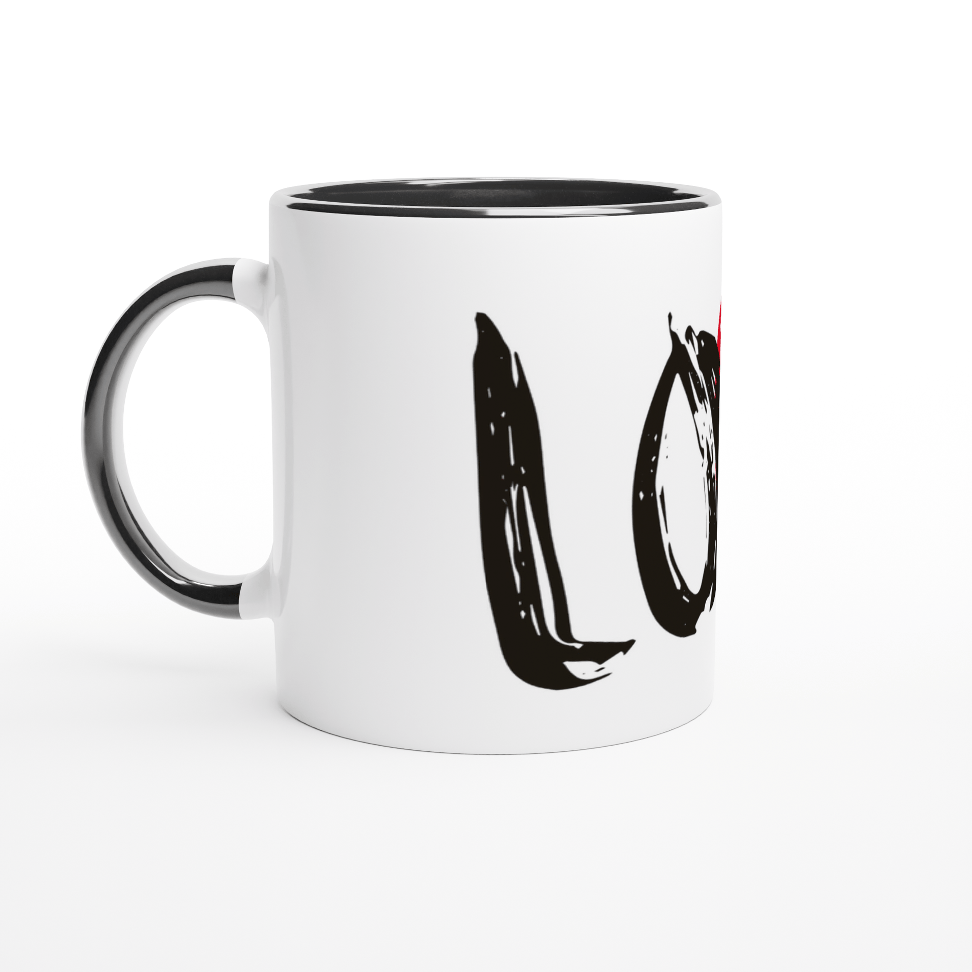 The Love (Black) - 11oz Ceramic Mug Print Material