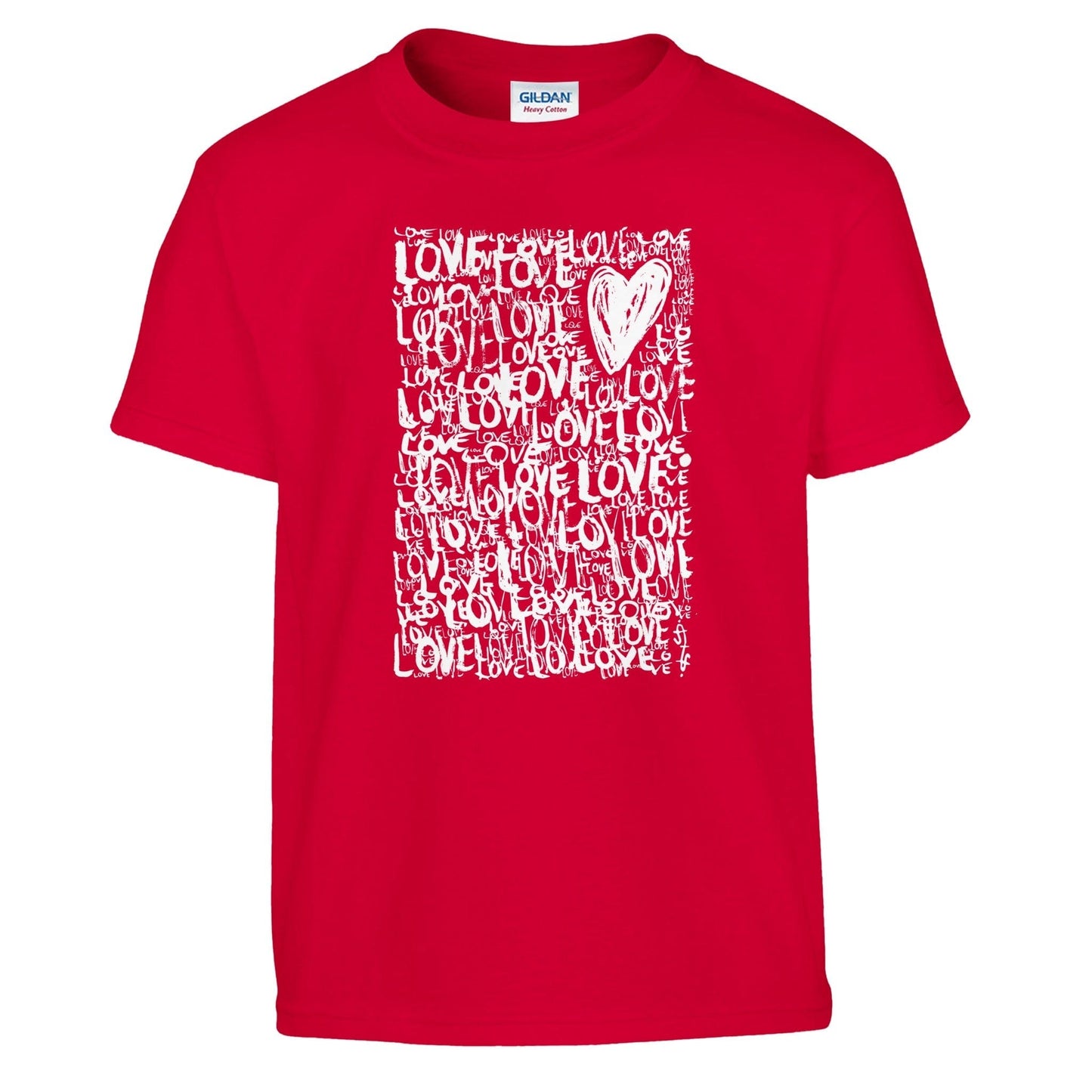 The Love - Classic Kids Crewneck T-shirt apparel Red / XS