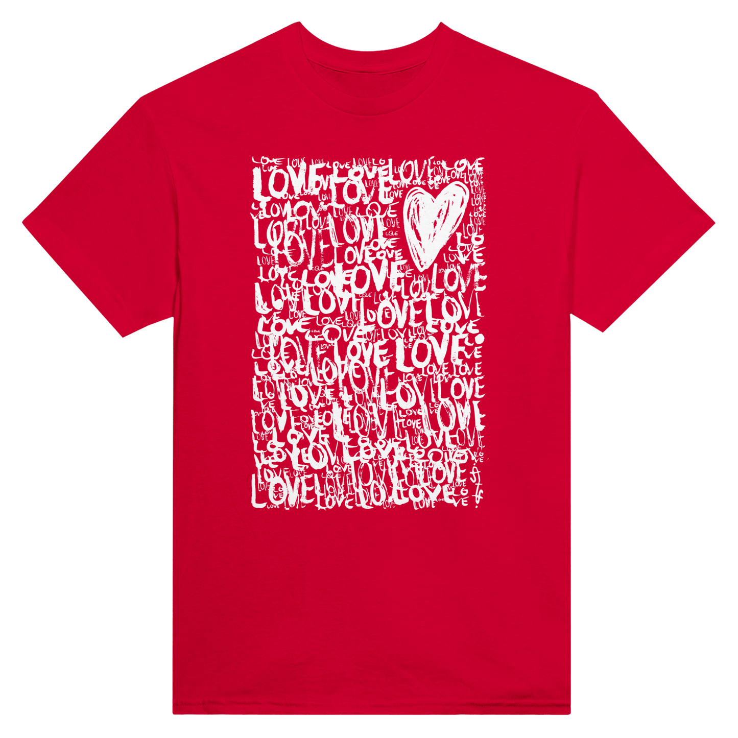 The Love - Heavyweight Unisex Crewneck T-shirt apparel Red / S