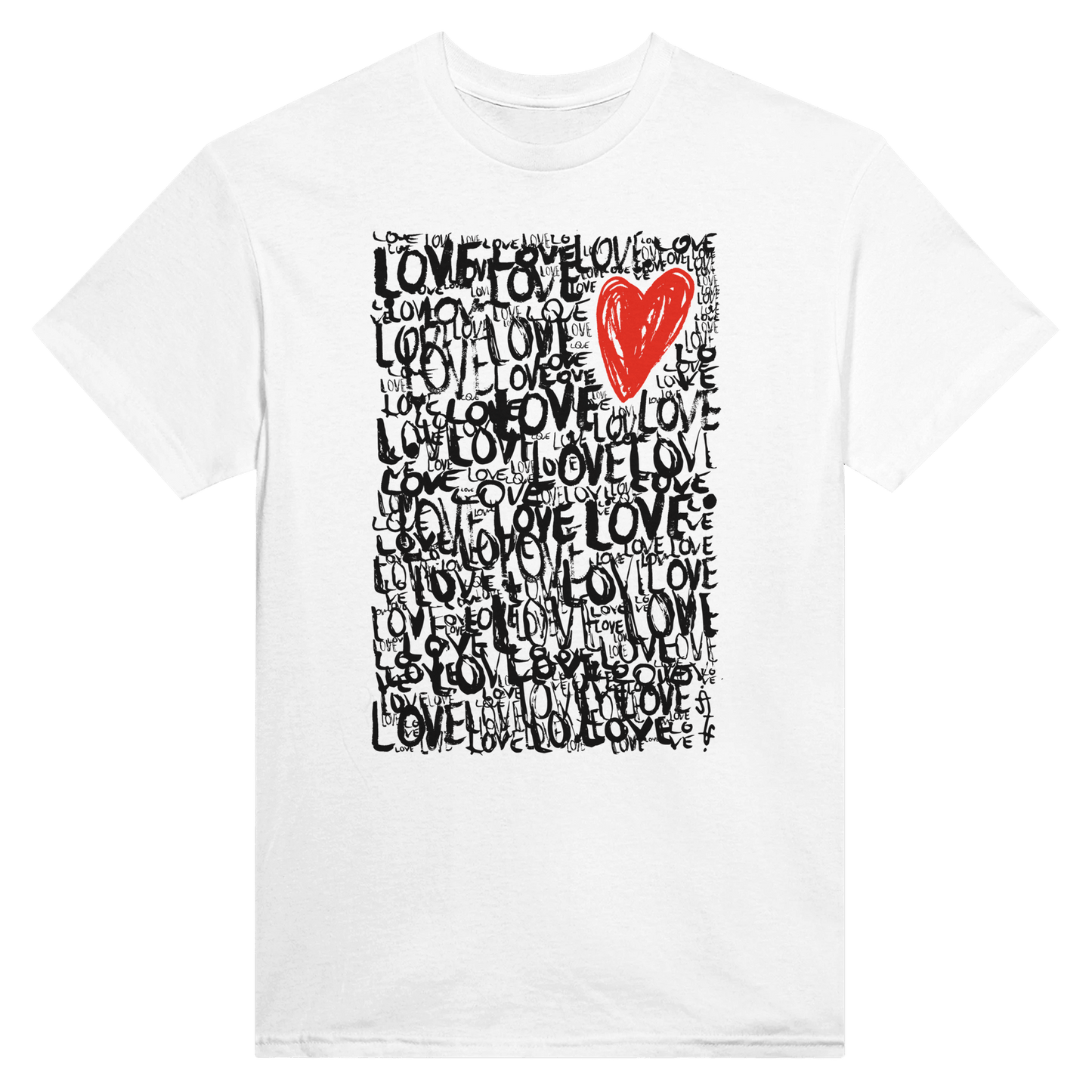 The Love - Heavyweight Unisex Crewneck T-shirt apparel White / S
