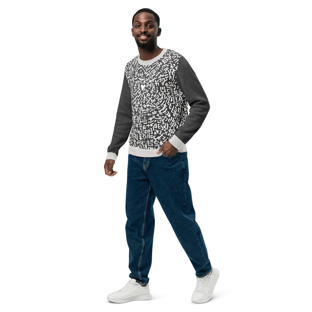 The Love Maze - Knitted crew neck sweater apparel