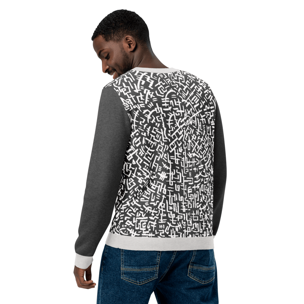 The Love Maze - Knitted crew neck sweater apparel