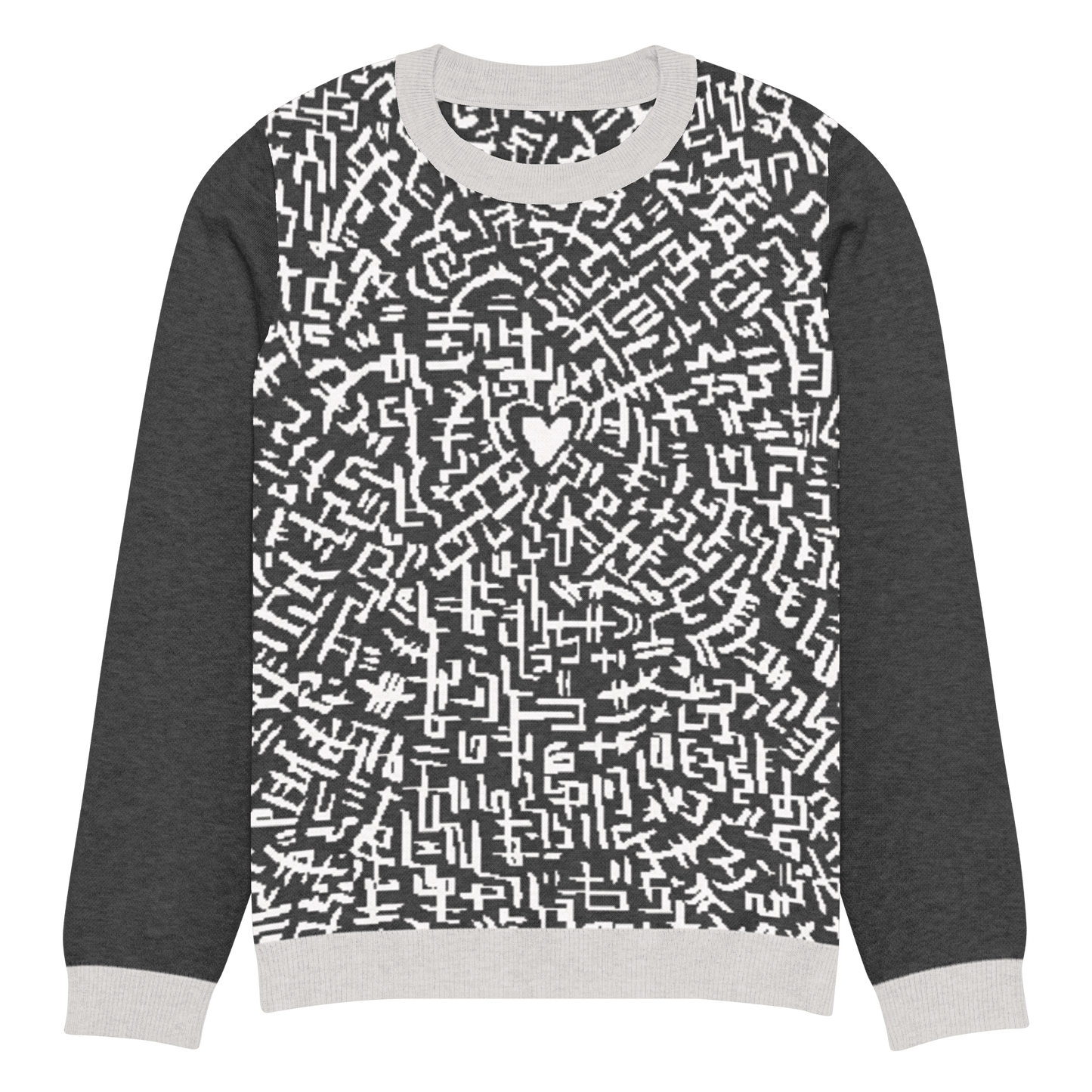 The Love Maze - Knitted crew neck sweater apparel 3XS