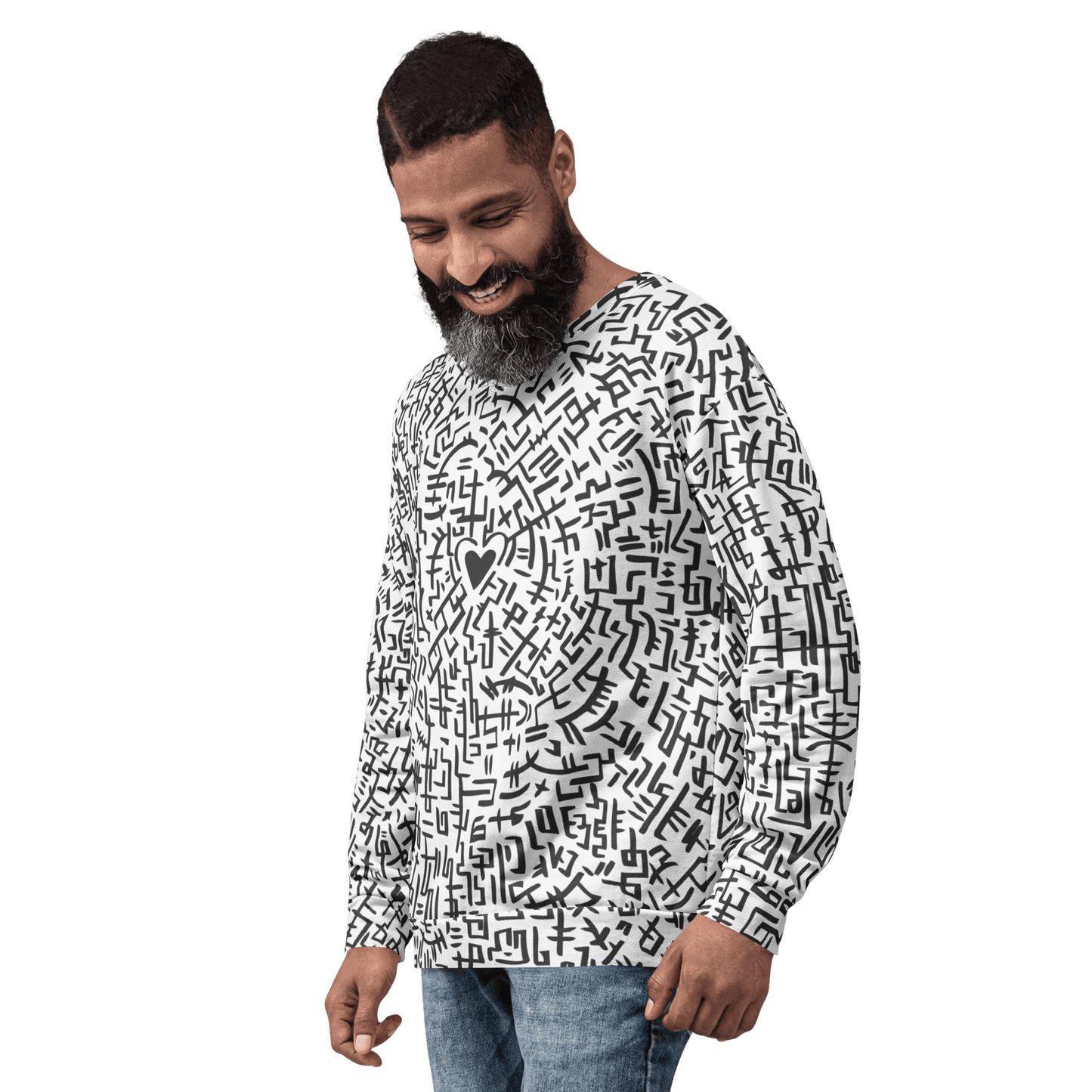 The Love Maze - Unisex all-over print Sweatshirt apparel
