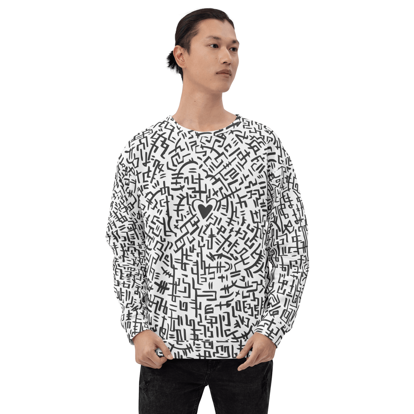 The Love Maze - Unisex all-over print Sweatshirt apparel