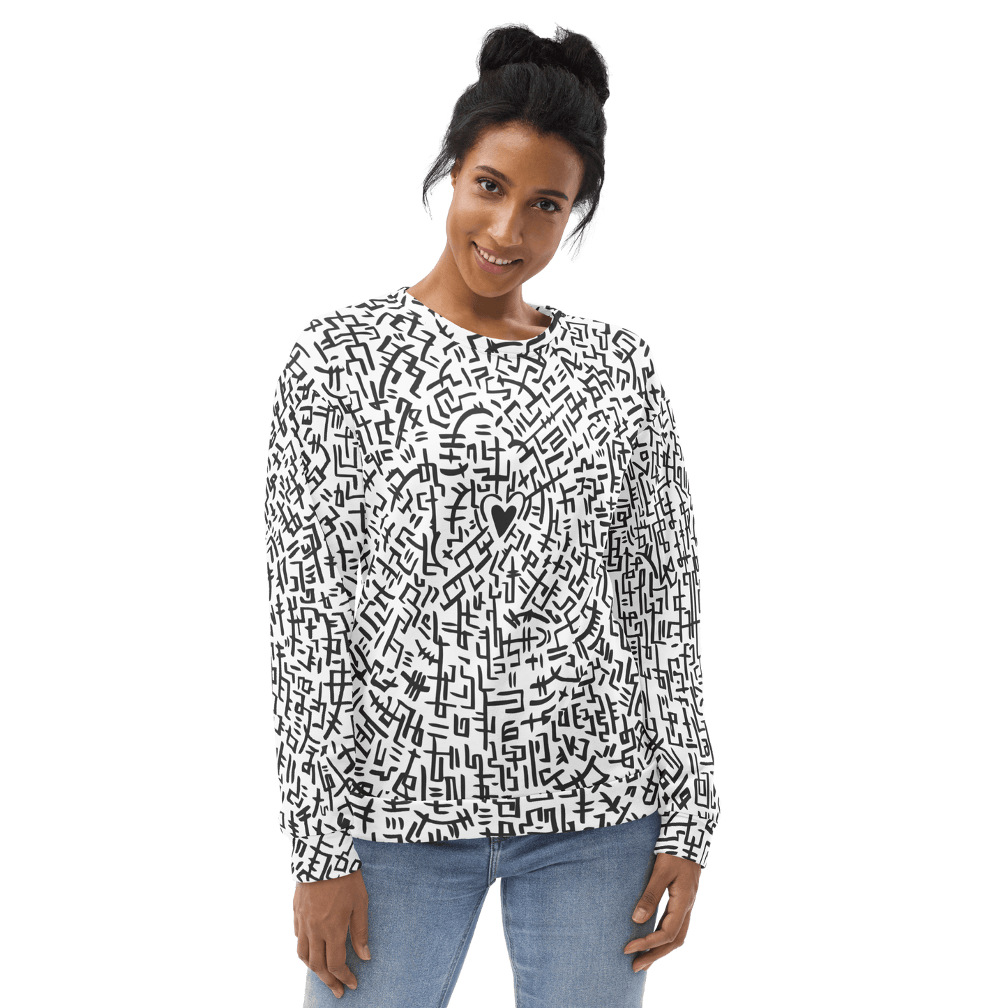 The Love Maze - Unisex all-over print Sweatshirt apparel