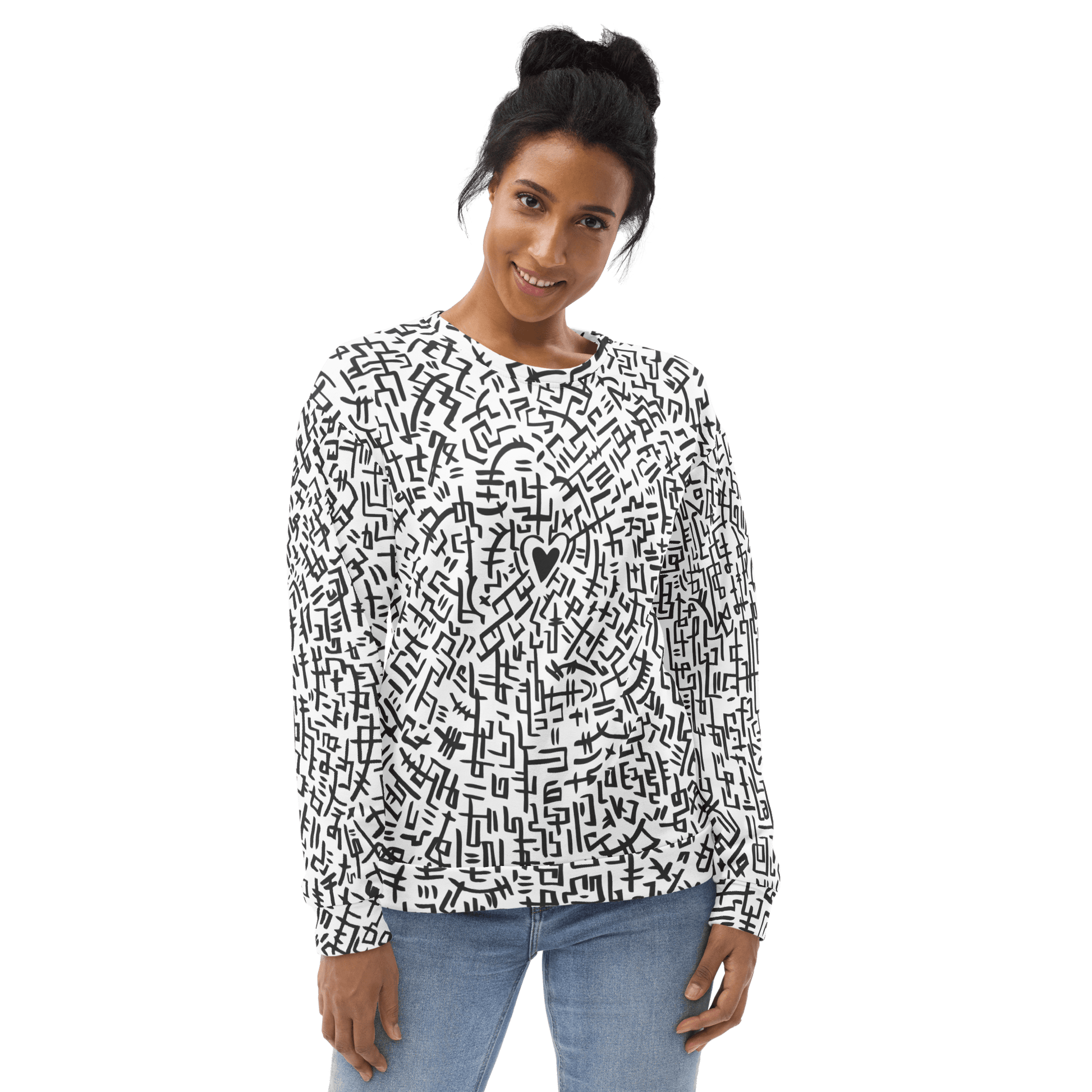 The Love Maze - Unisex all-over print Sweatshirt apparel