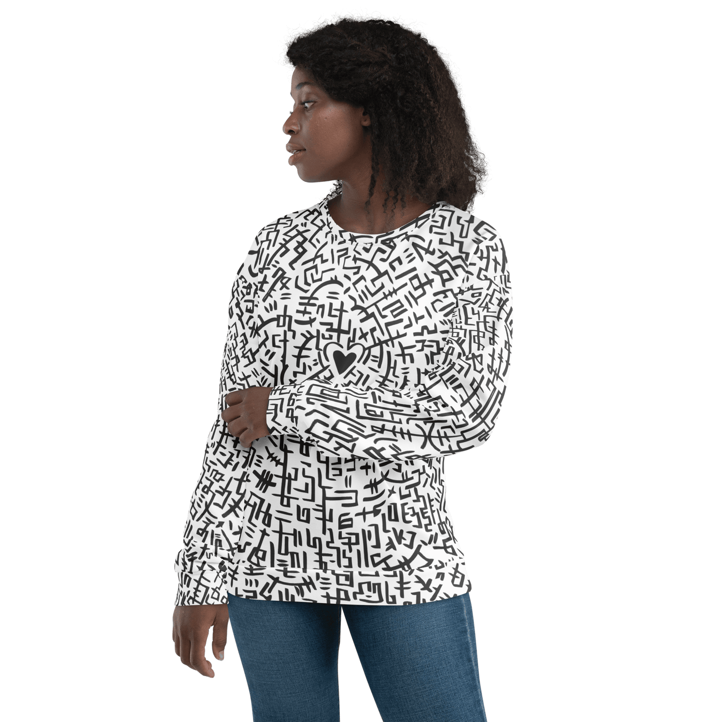 The Love Maze - Unisex all-over print Sweatshirt apparel