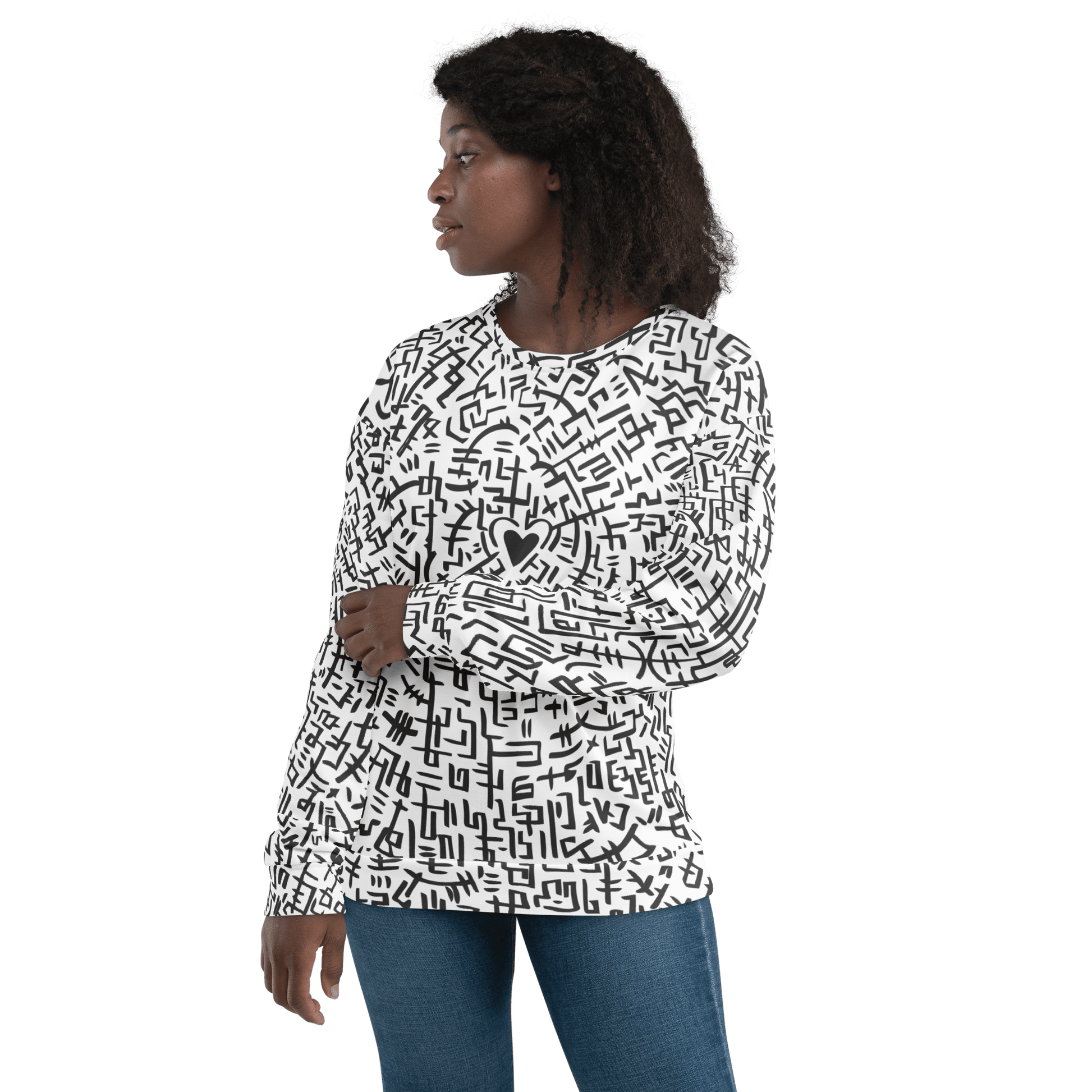 The Love Maze - Unisex all-over print Sweatshirt apparel