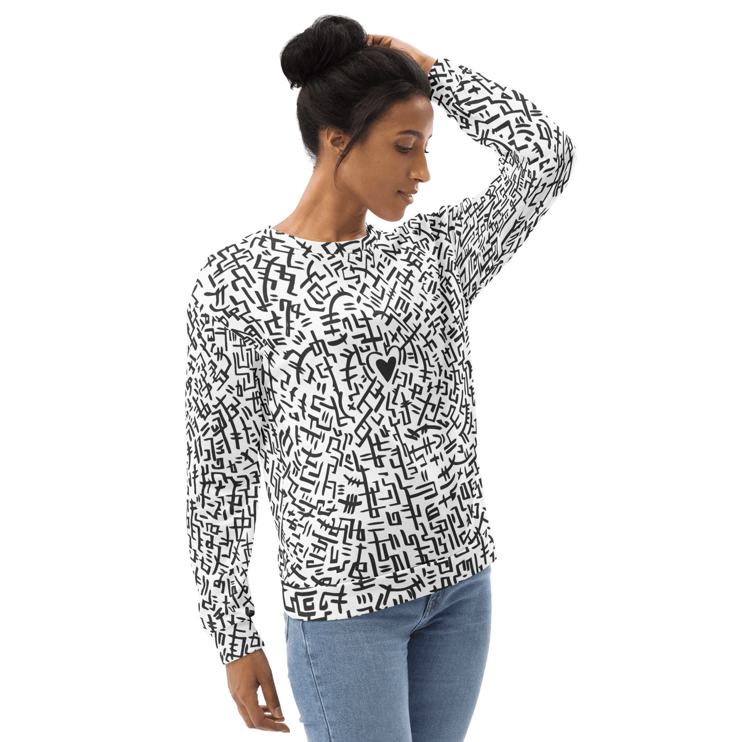 The Love Maze - Unisex all-over print Sweatshirt apparel