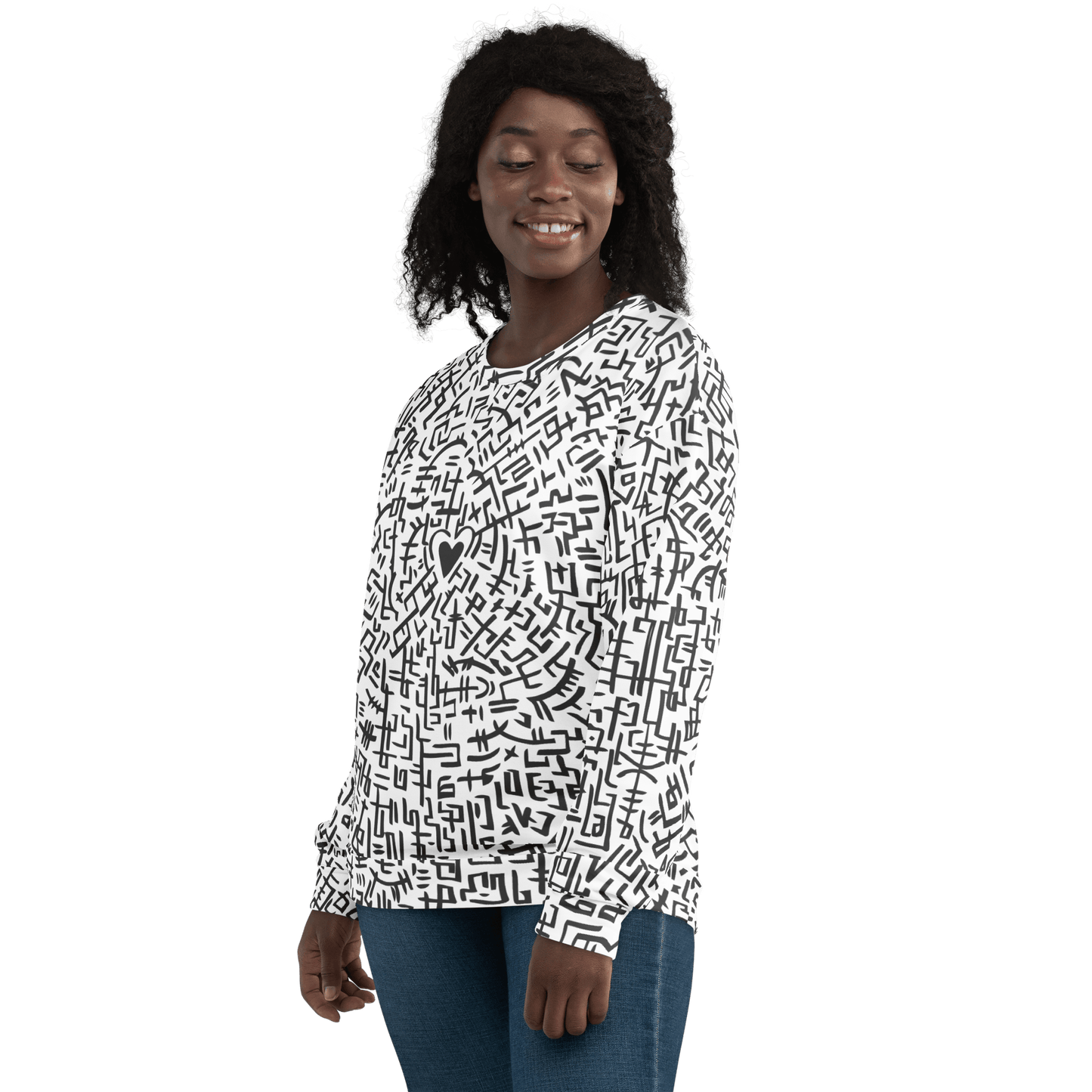 The Love Maze - Unisex all-over print Sweatshirt apparel
