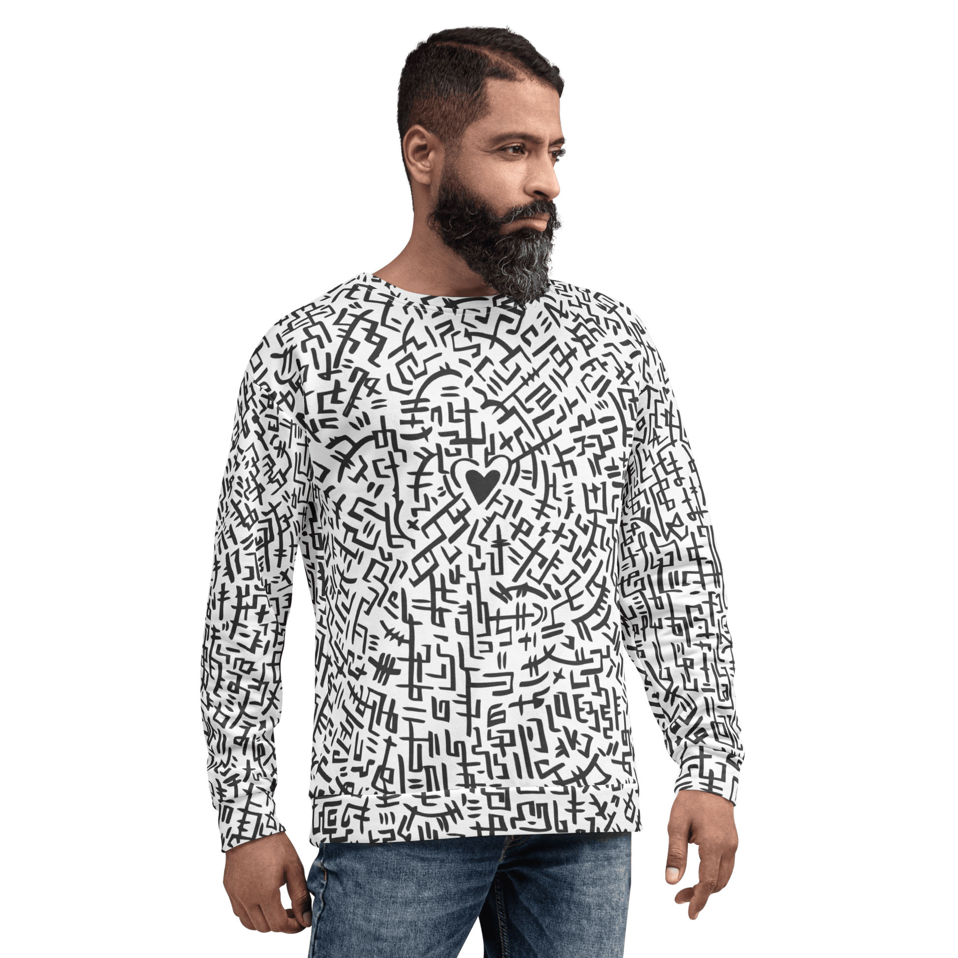 The Love Maze - Unisex all-over print Sweatshirt apparel 2XS