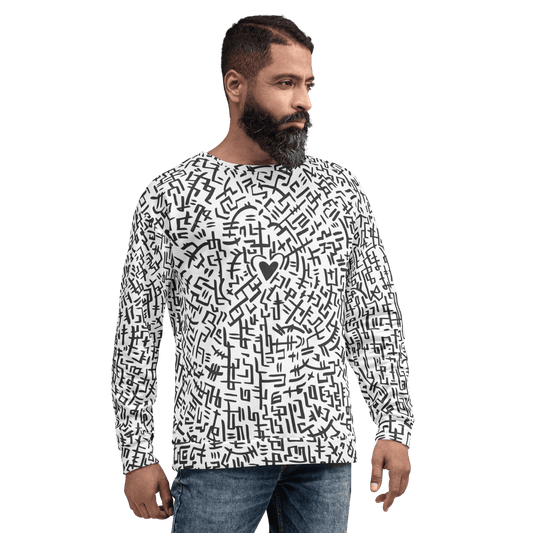 The Love Maze - Unisex all-over print Sweatshirt apparel 2XS