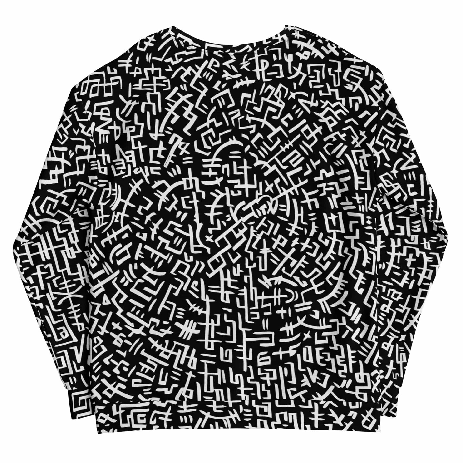 The Love Maze - Unisex all-over print Sweatshirt (Black Edition) apparel
