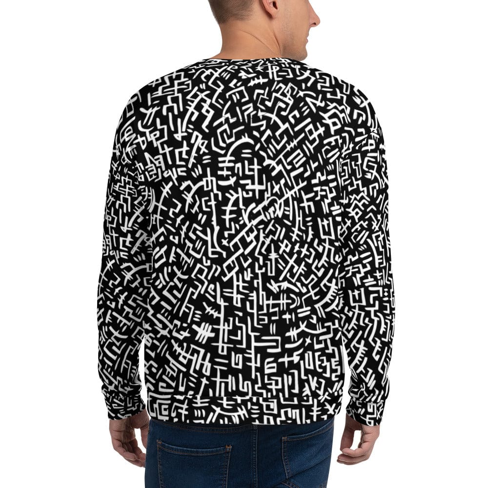 The Love Maze - Unisex all-over print Sweatshirt (Black Edition) apparel