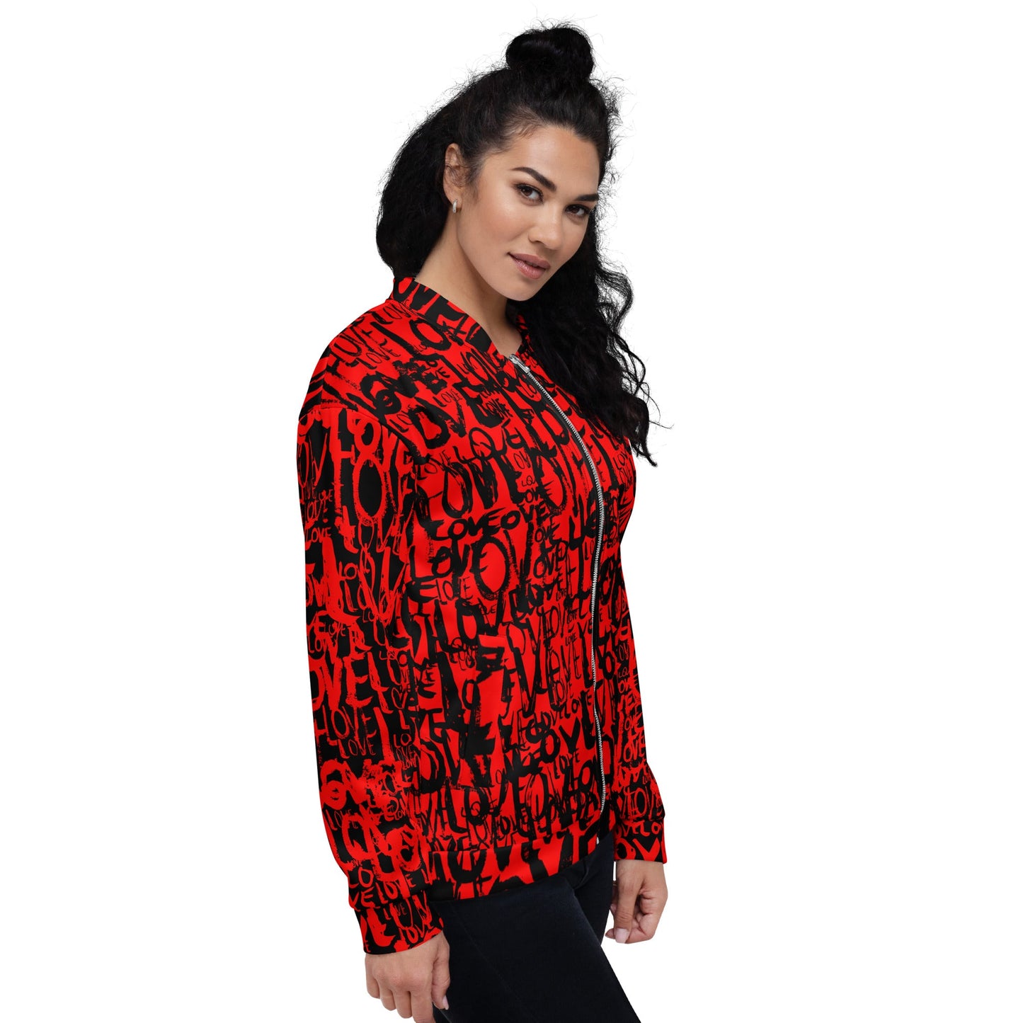 The Love Minimal - All Over Print Unisex Bomber Jacket jackets 2XL