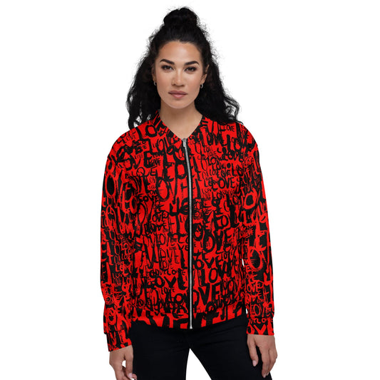 The Love Minimal - All Over Print Unisex Bomber Jacket jackets L