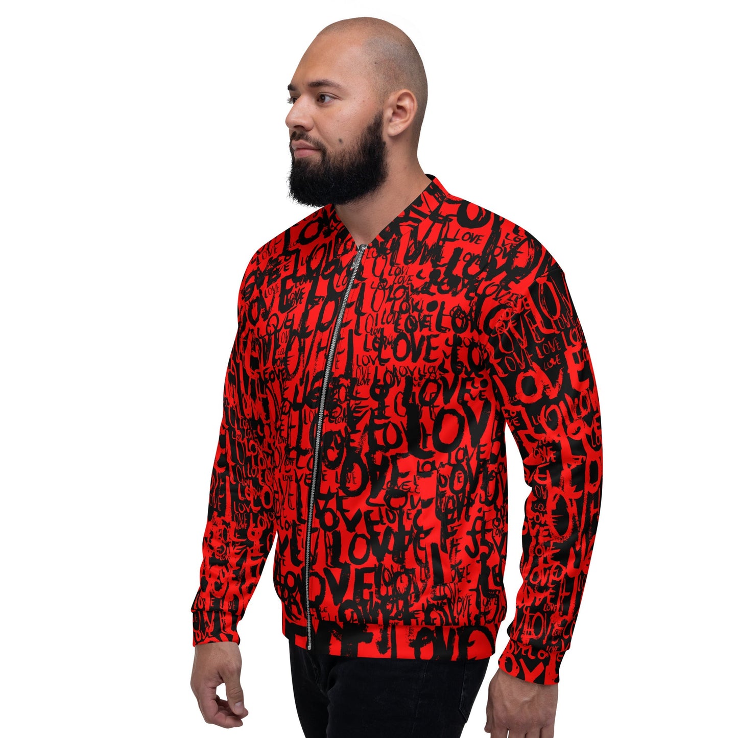 The Love Minimal - All Over Print Unisex Bomber Jacket jackets S