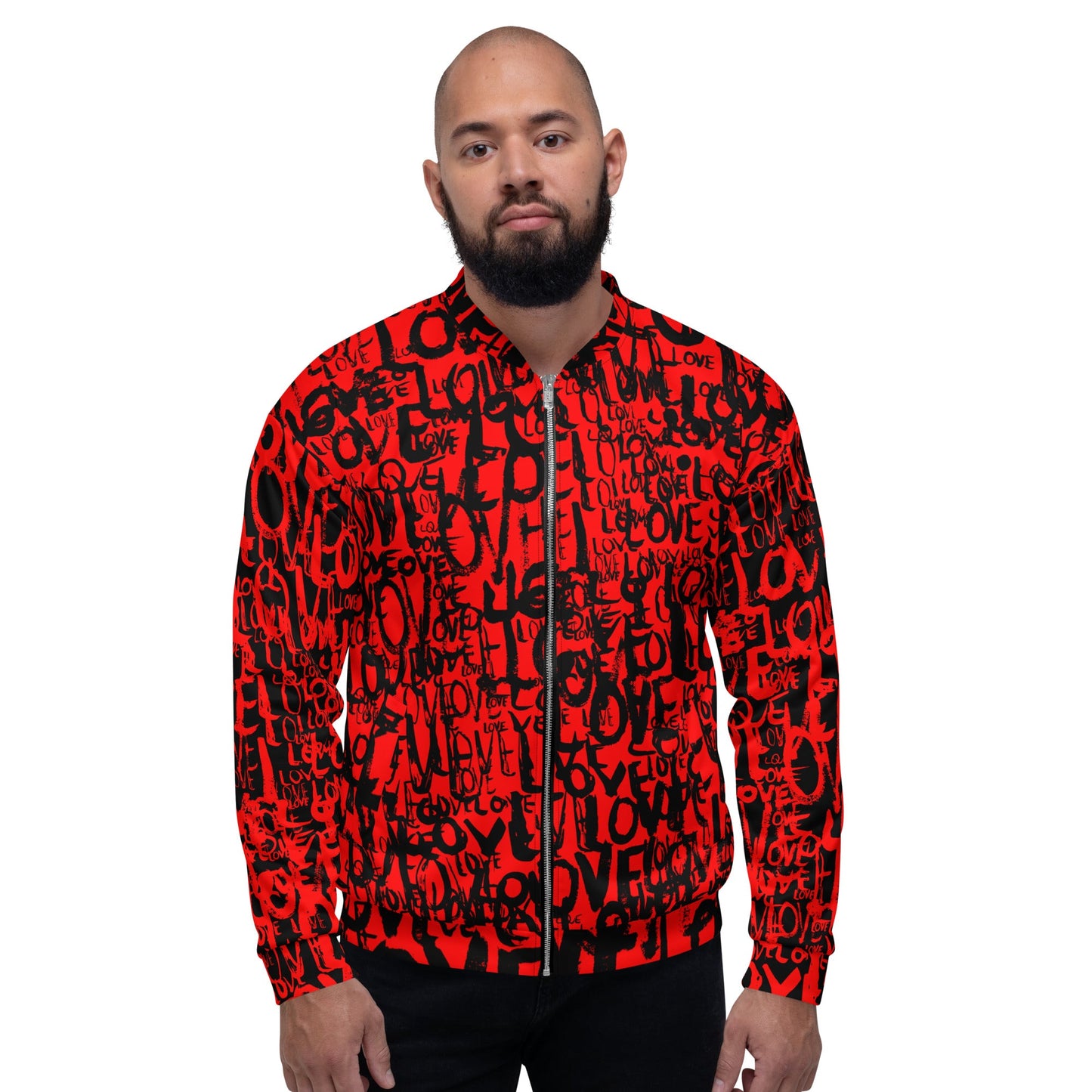 The Love Minimal - All Over Print Unisex Bomber Jacket jackets XL