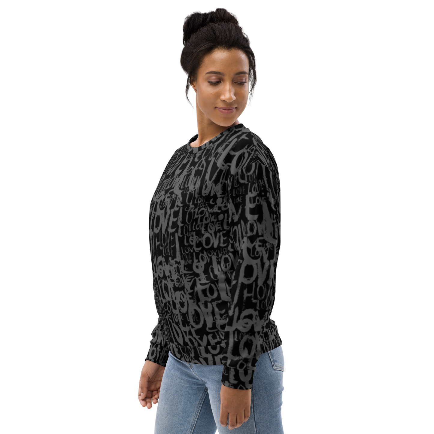 The Love Minimal - All over print Unisex Sweatshirt. apparel