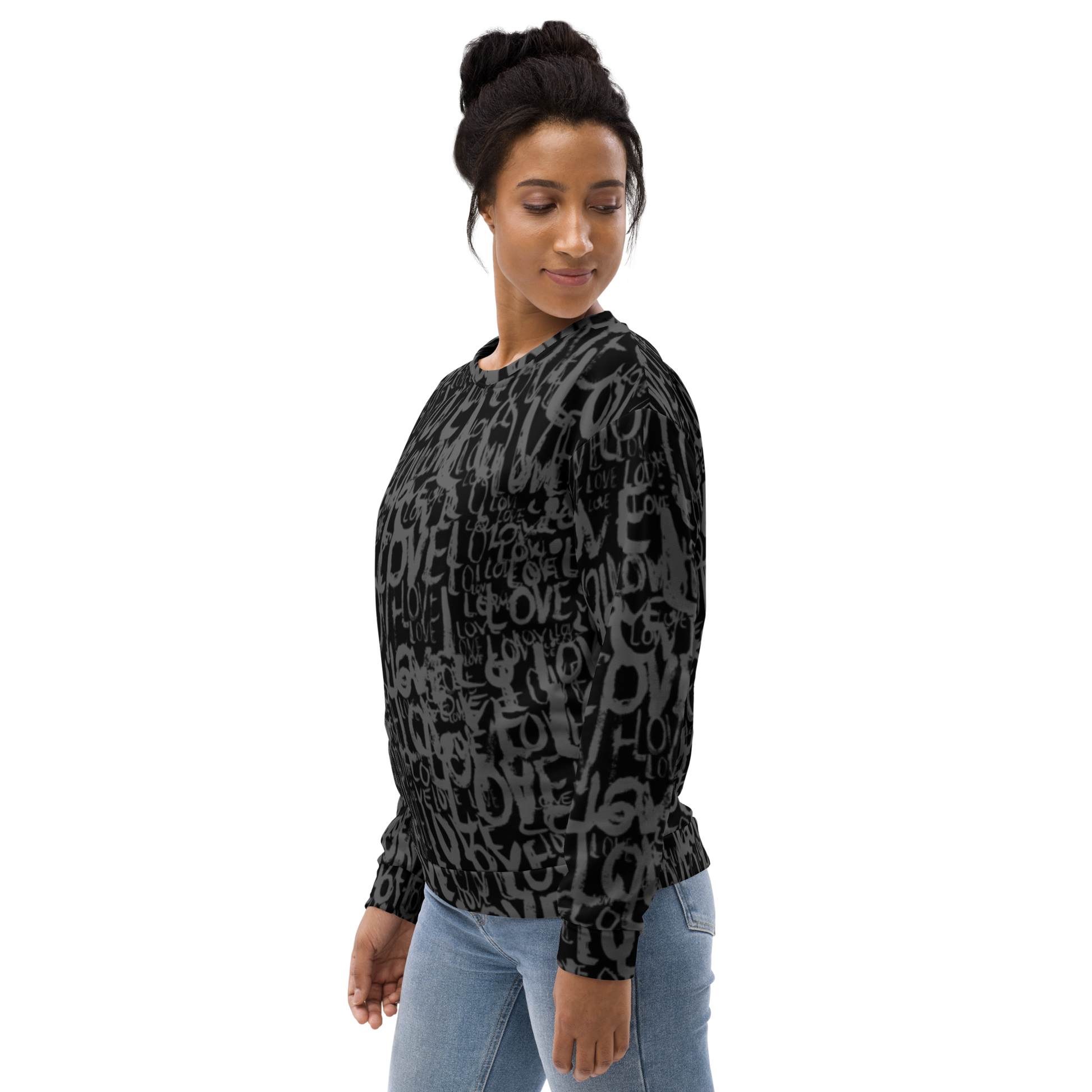 The Love Minimal - All over print Unisex Sweatshirt. apparel