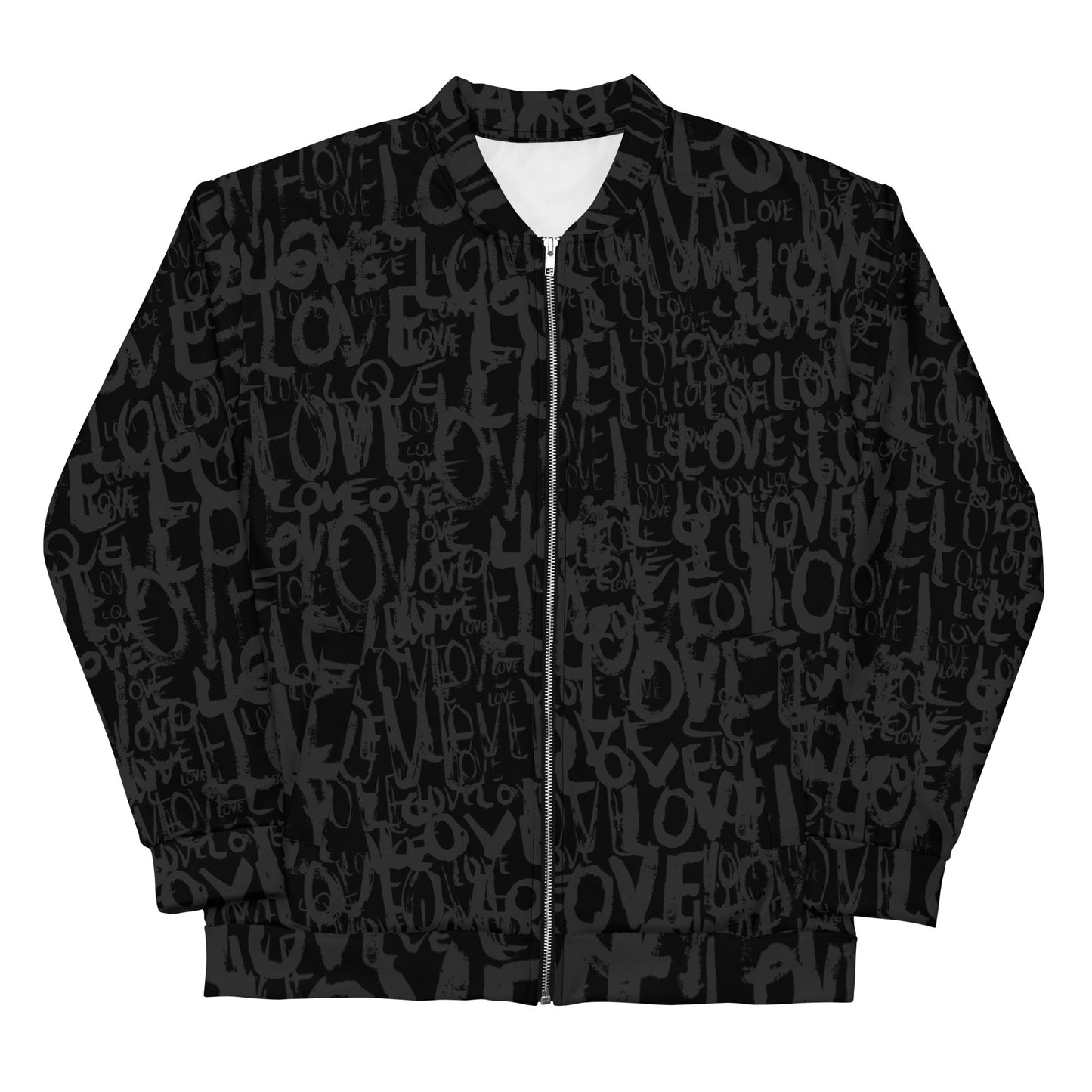 The Love Minimal Gray - All Over Print Unisex Bomber Jacket jackets