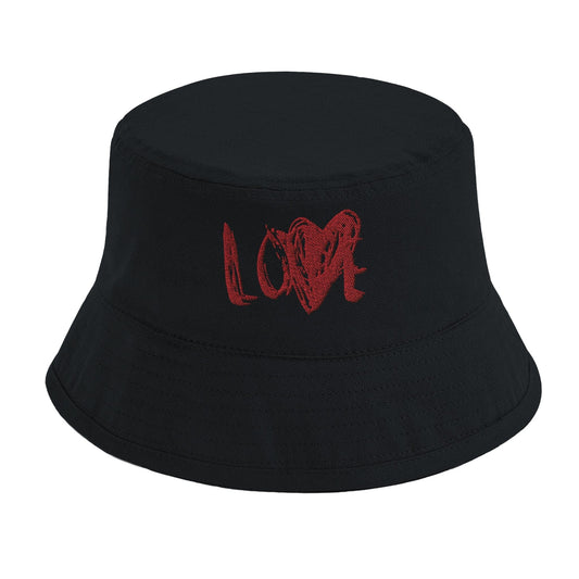 The Love - Organic Cotton Bucket Hat apparel Black / L-XL