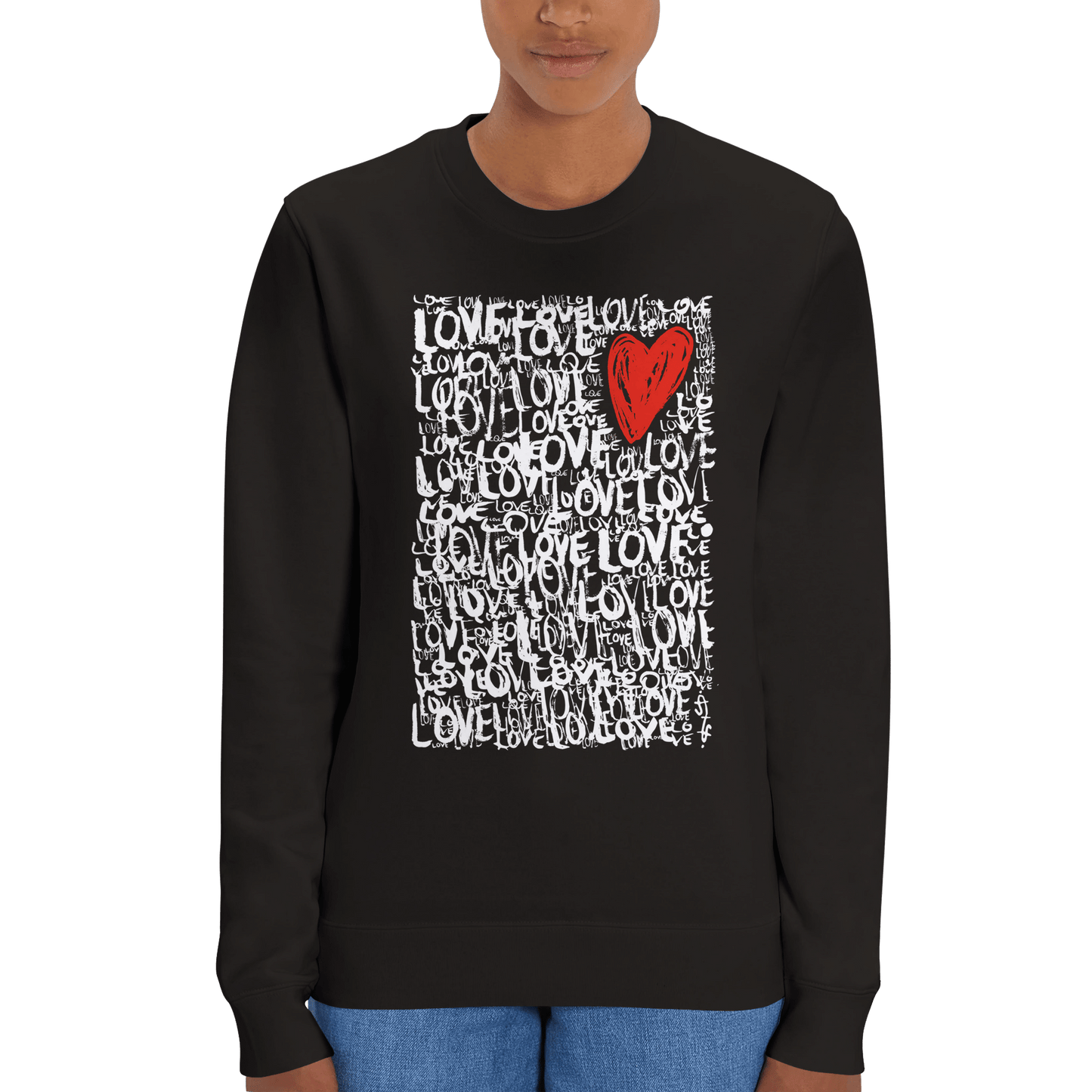 The Love - Organic Unisex Crewneck Sweatshirt apparel