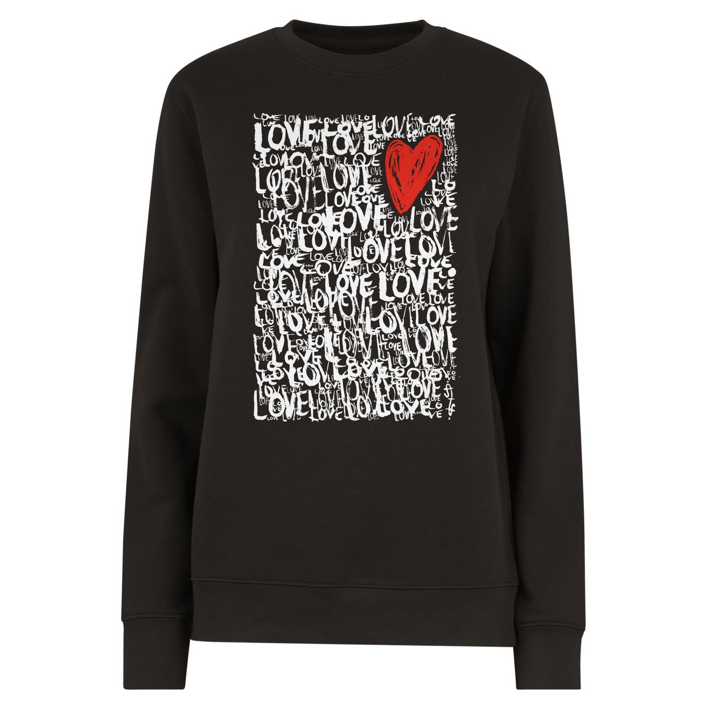 The Love - Organic Unisex Crewneck Sweatshirt apparel XS