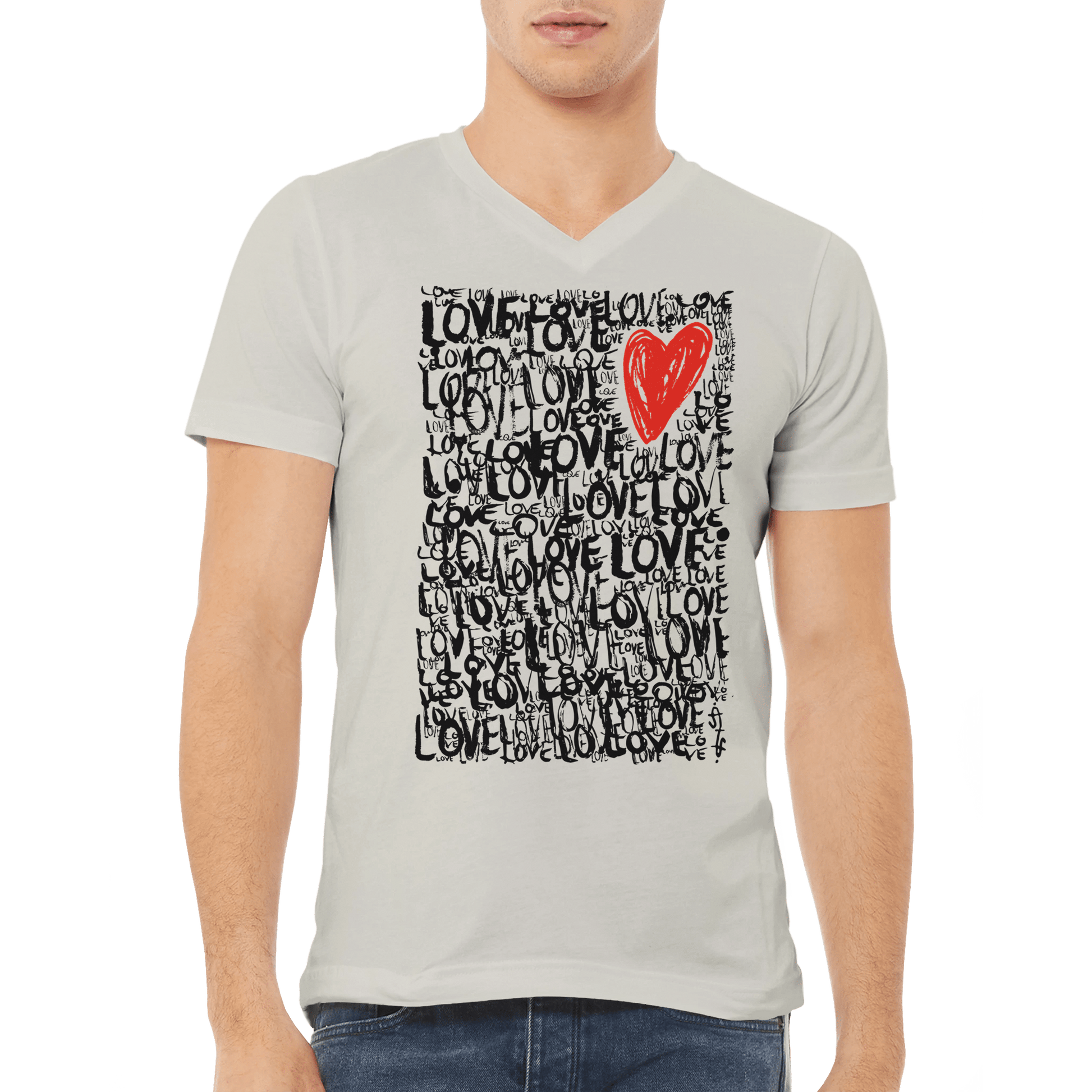 The Love - Premium Unisex V-Neck T-shirt apparel