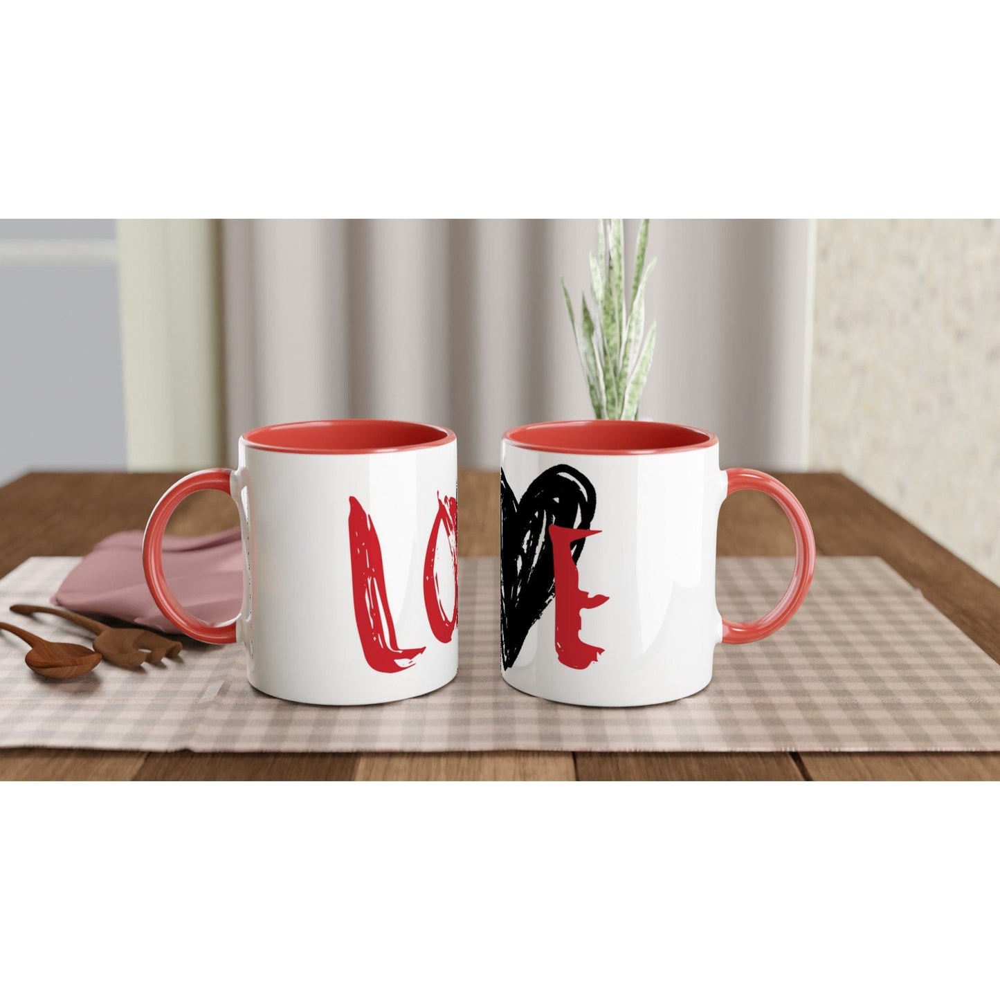 The Love (Red) - 11oz Ceramic Mug Print Material