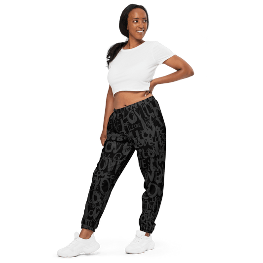 The Love Tracker (Black Edition) – Unisex Track Pants apparel