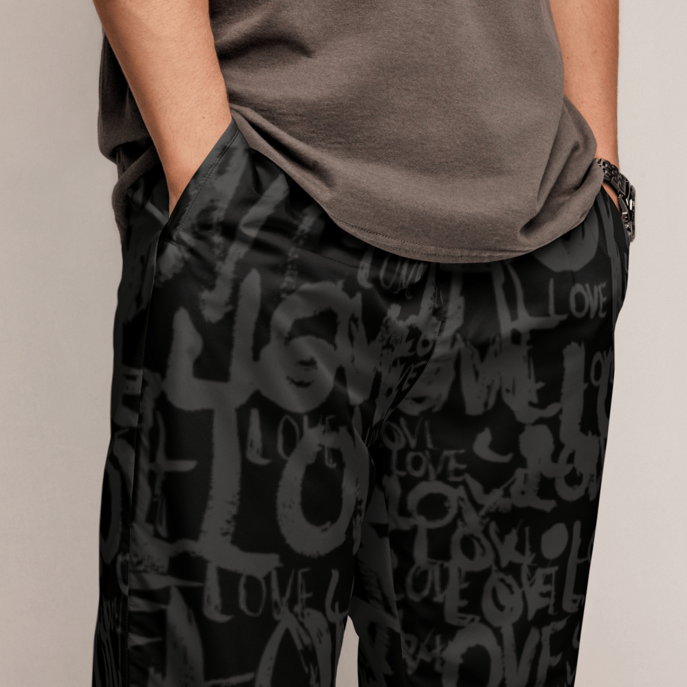 The Love Tracker (Black Edition) – Unisex Track Pants apparel