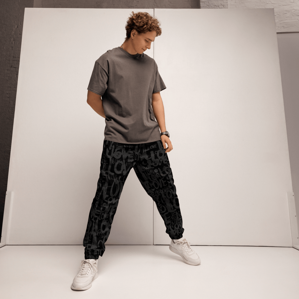 The Love Tracker (Black Edition) – Unisex Track Pants apparel