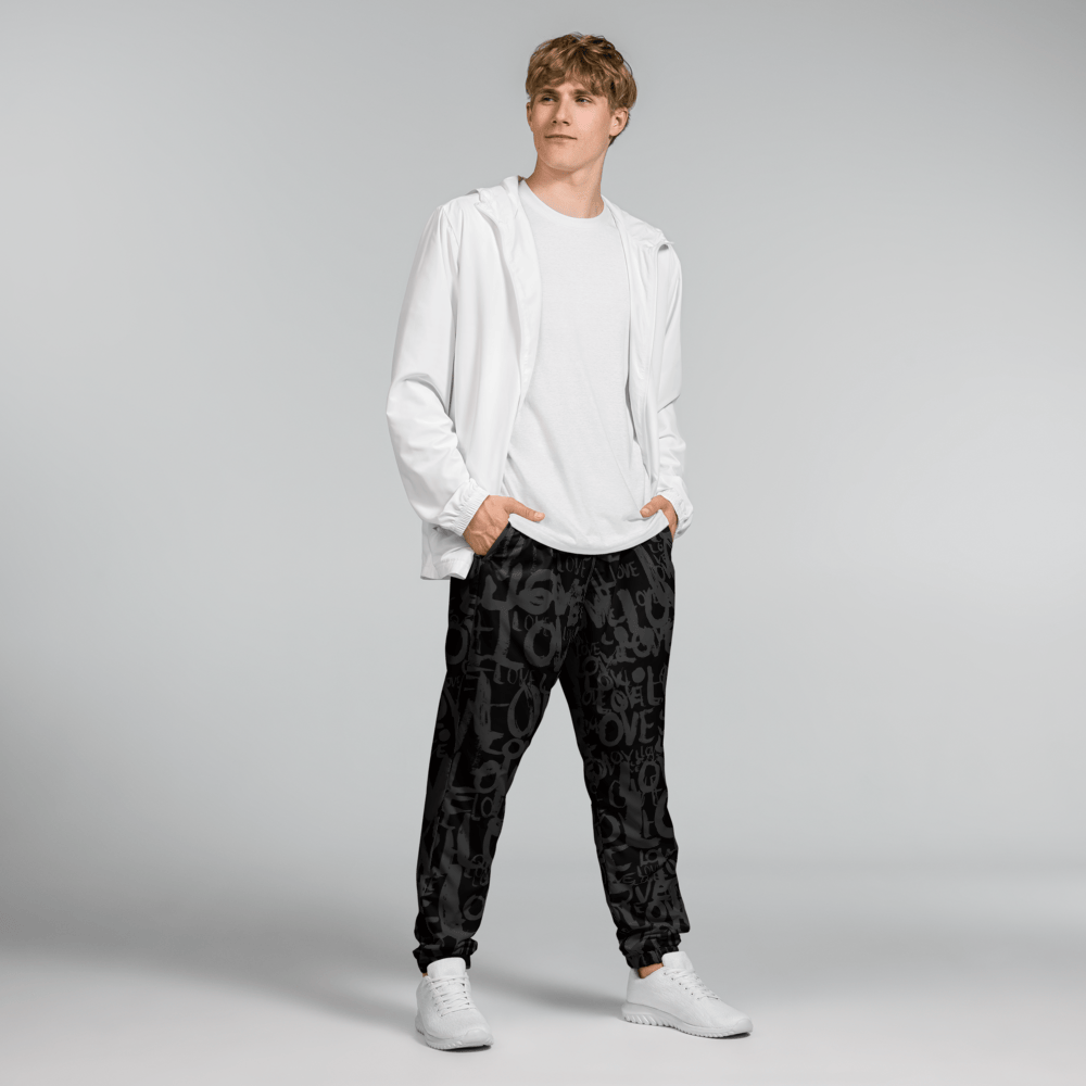 The Love Tracker (Black Edition) – Unisex Track Pants apparel