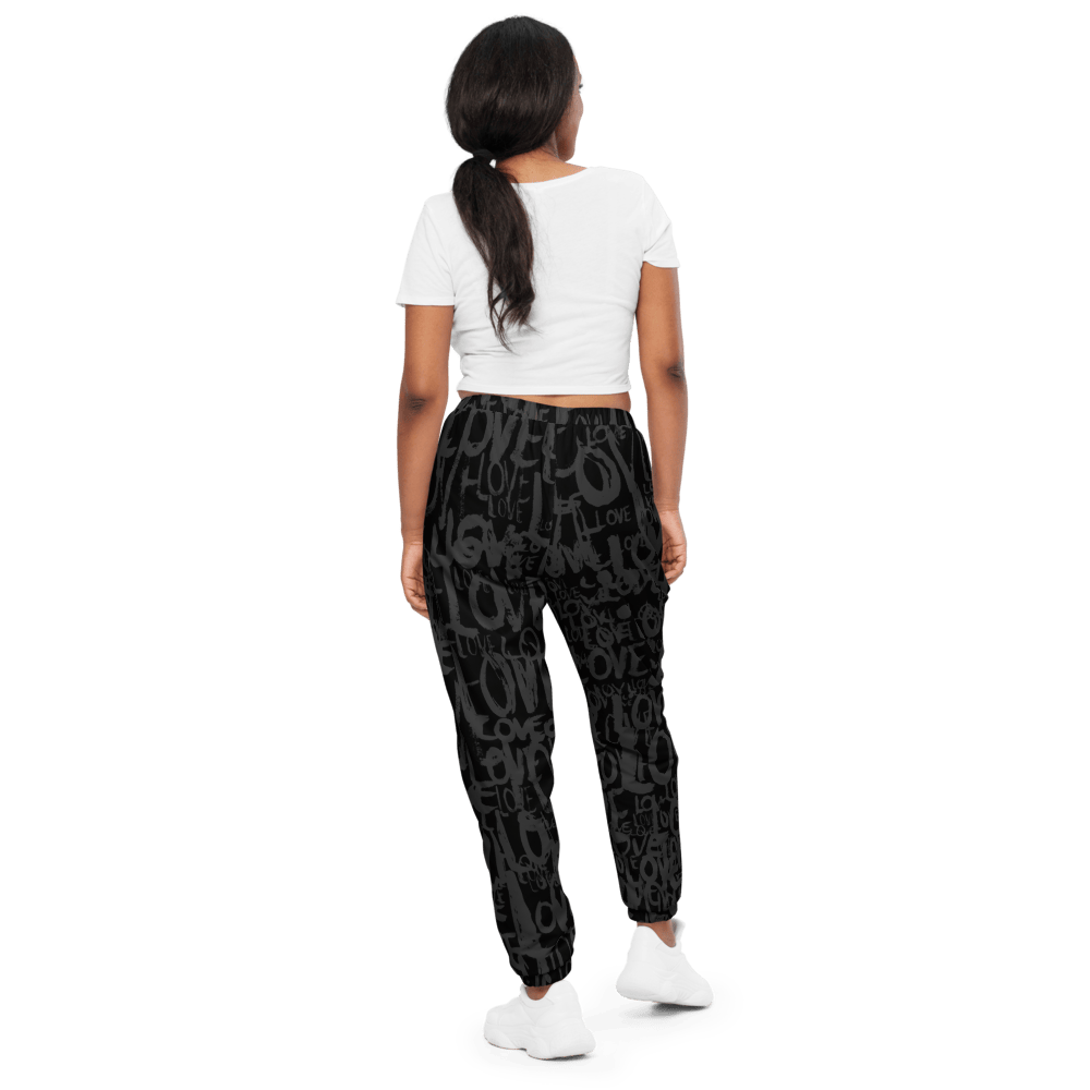 The Love Tracker (Black Edition) – Unisex Track Pants apparel