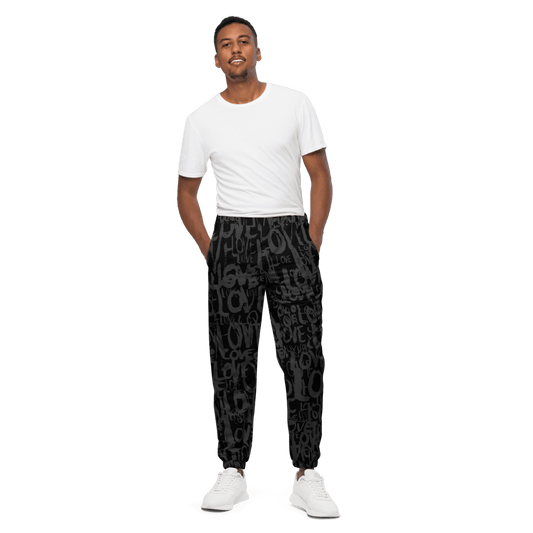 The Love Tracker (Black Edition) – Unisex Track Pants apparel