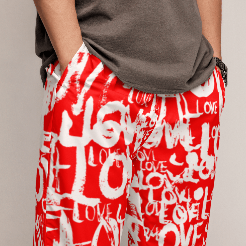 The Love Tracker (Red Edition) – Unisex Track Pants apparel