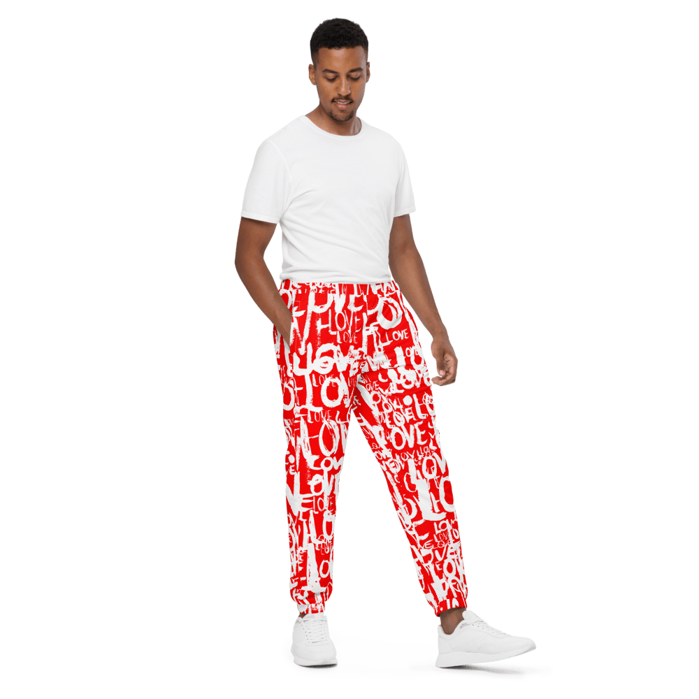The Love Tracker (Red Edition) – Unisex Track Pants apparel